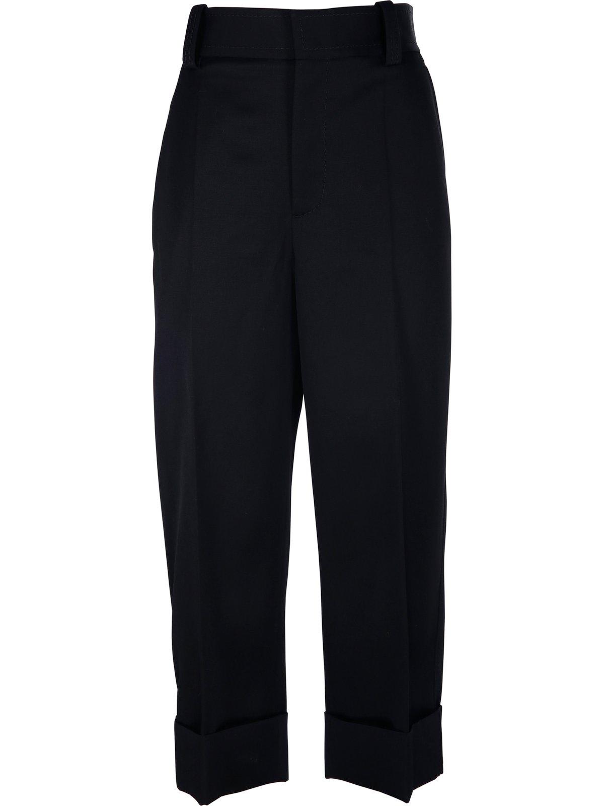 BOTTEGA VENETA TURN-UP HEM SARTORIAL TROUSERS