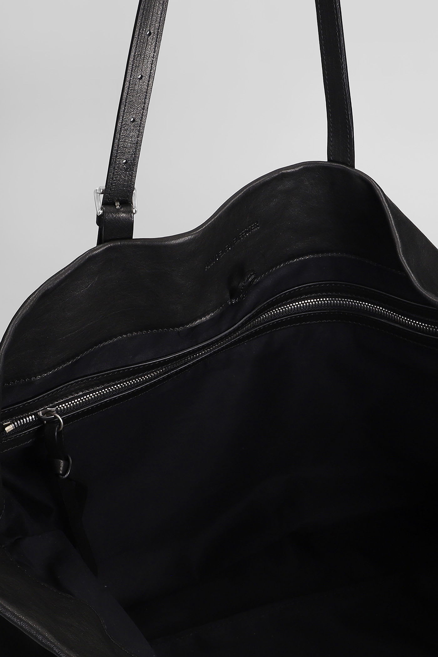 Ann Demeulemeester Bes Tote In Black Leather In Black