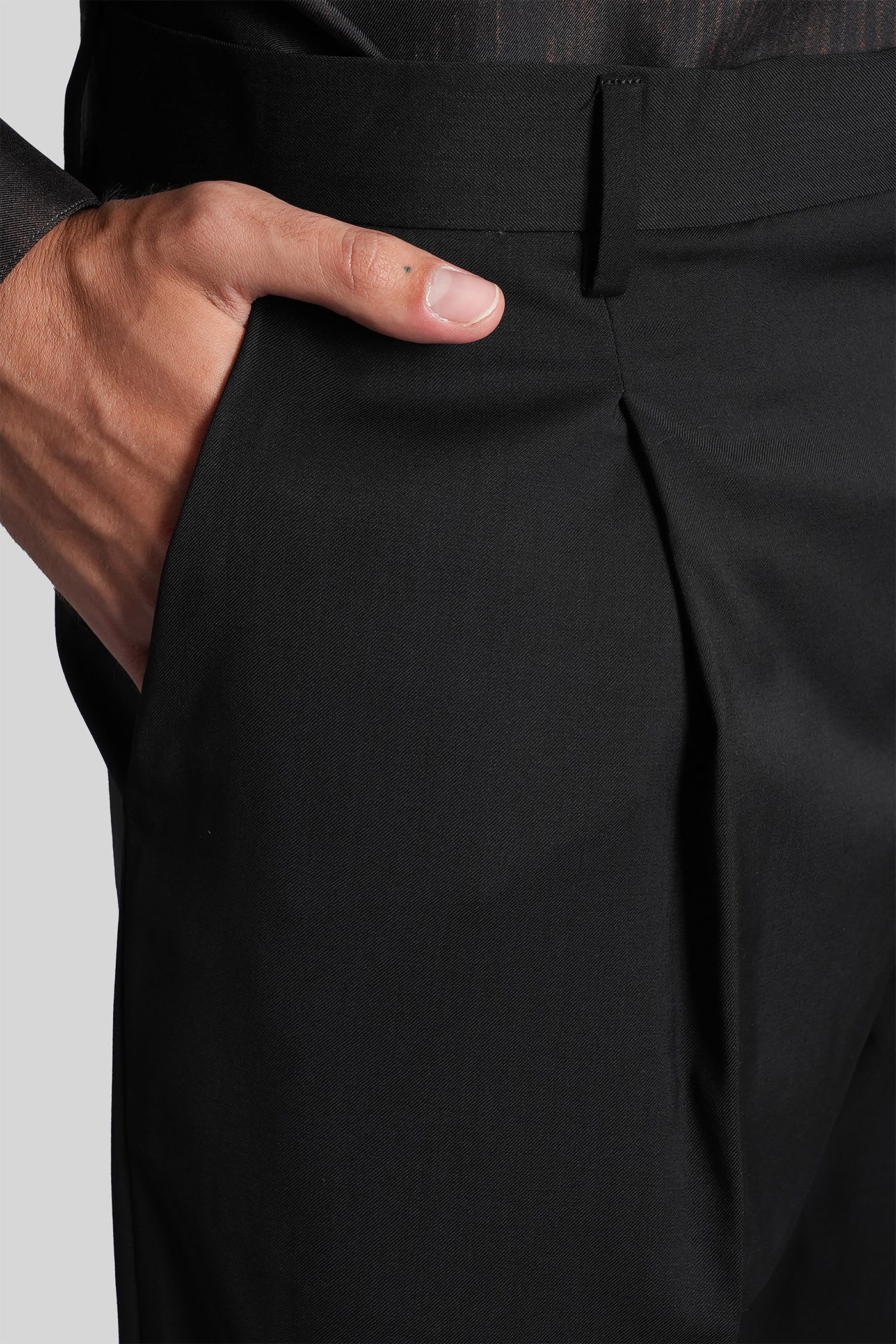 Costumein Vincent Pants In Black Wool In Black