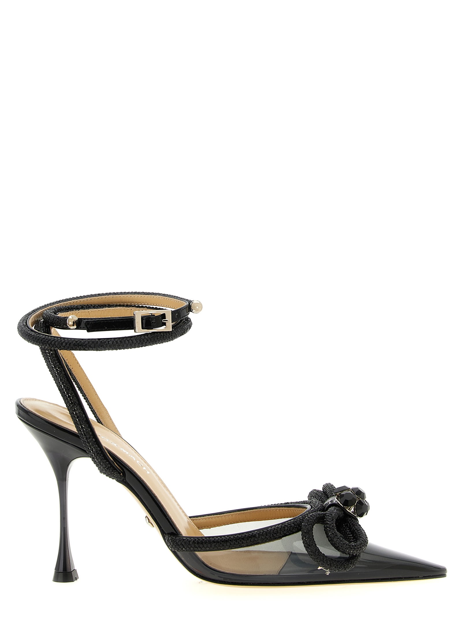 Mach & Mach Double Bow Pumps In Black
