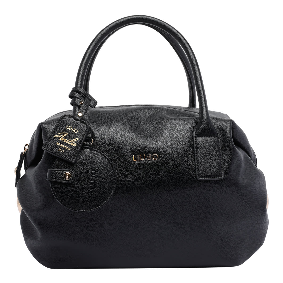 Liu •jo Charm-embellished Tote Bag In Black
