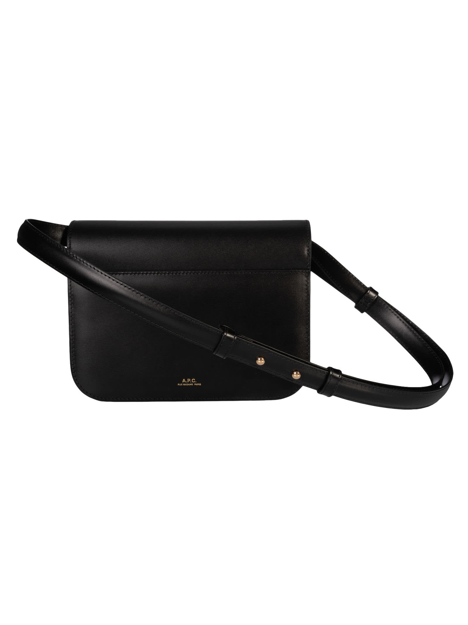Shop Apc Astra Small Shoulder Bag In Black