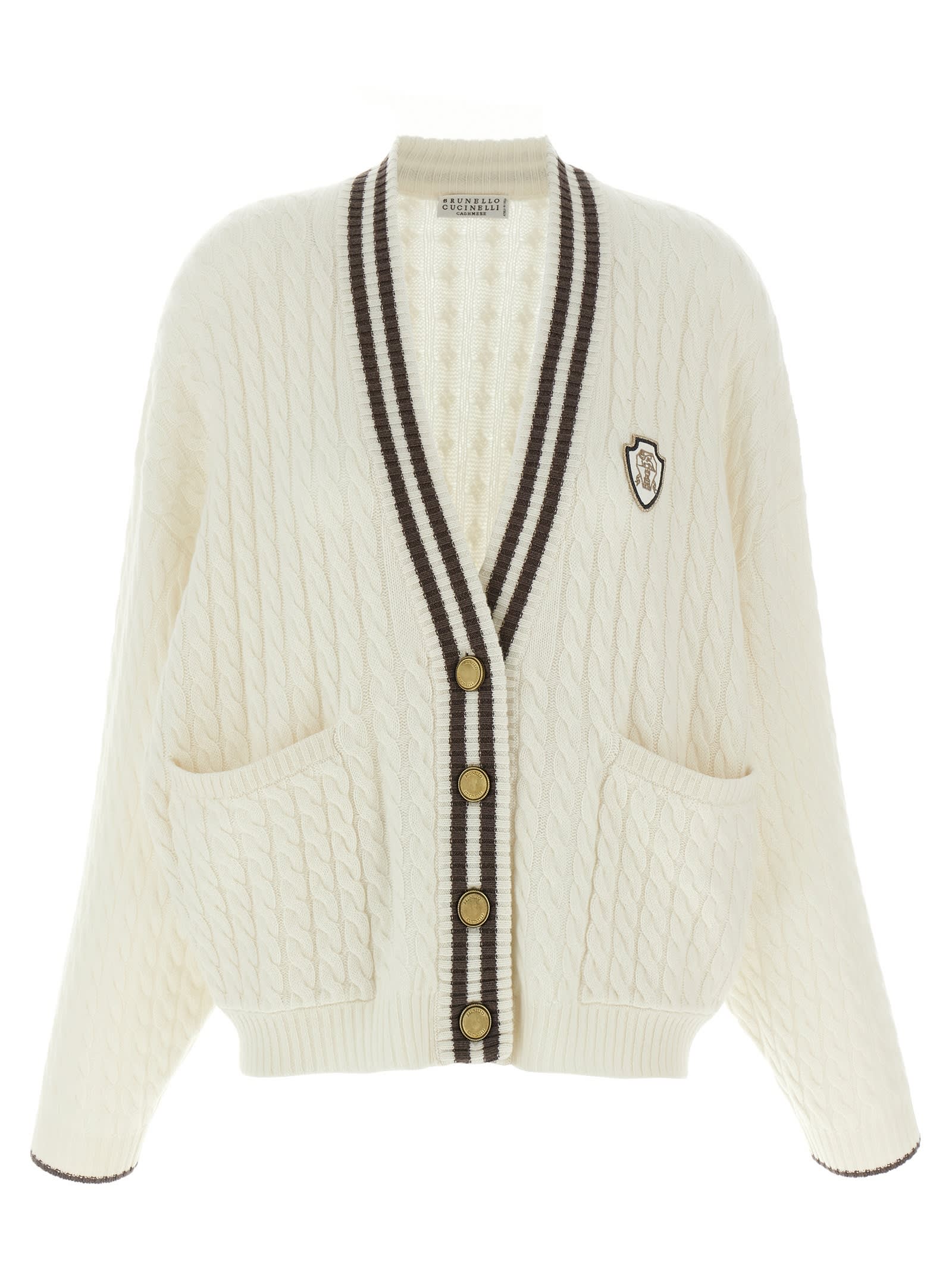 Brunello Cucinelli Braided Cardigan