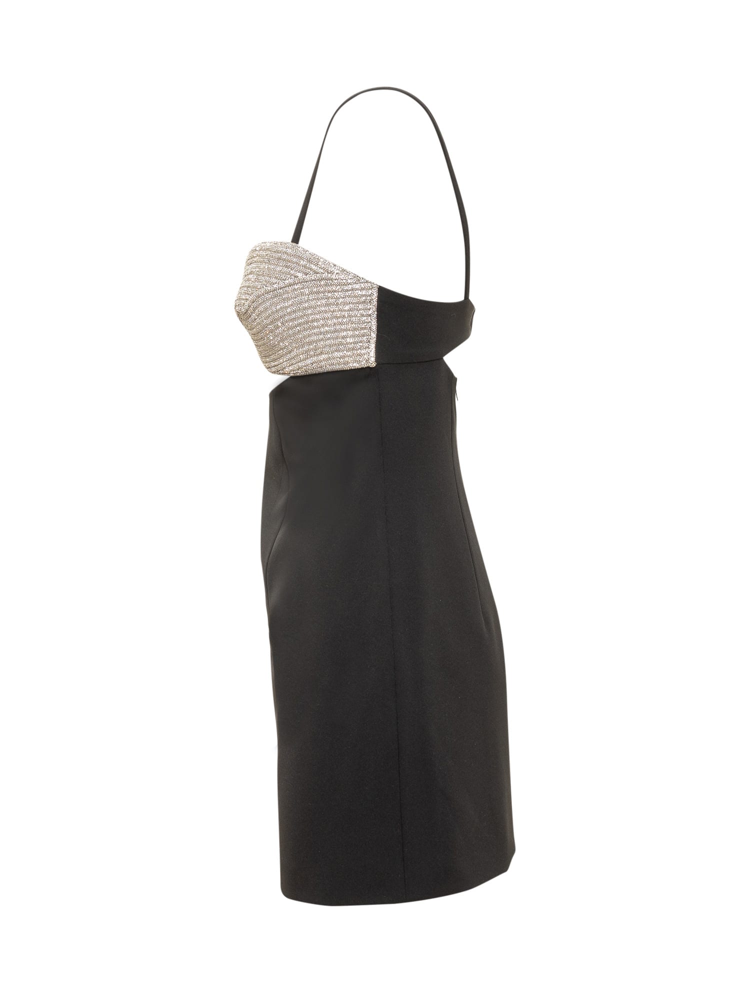 Nué Eternity Crystal-embellished Bra Mini Dress In Black | ModeSens