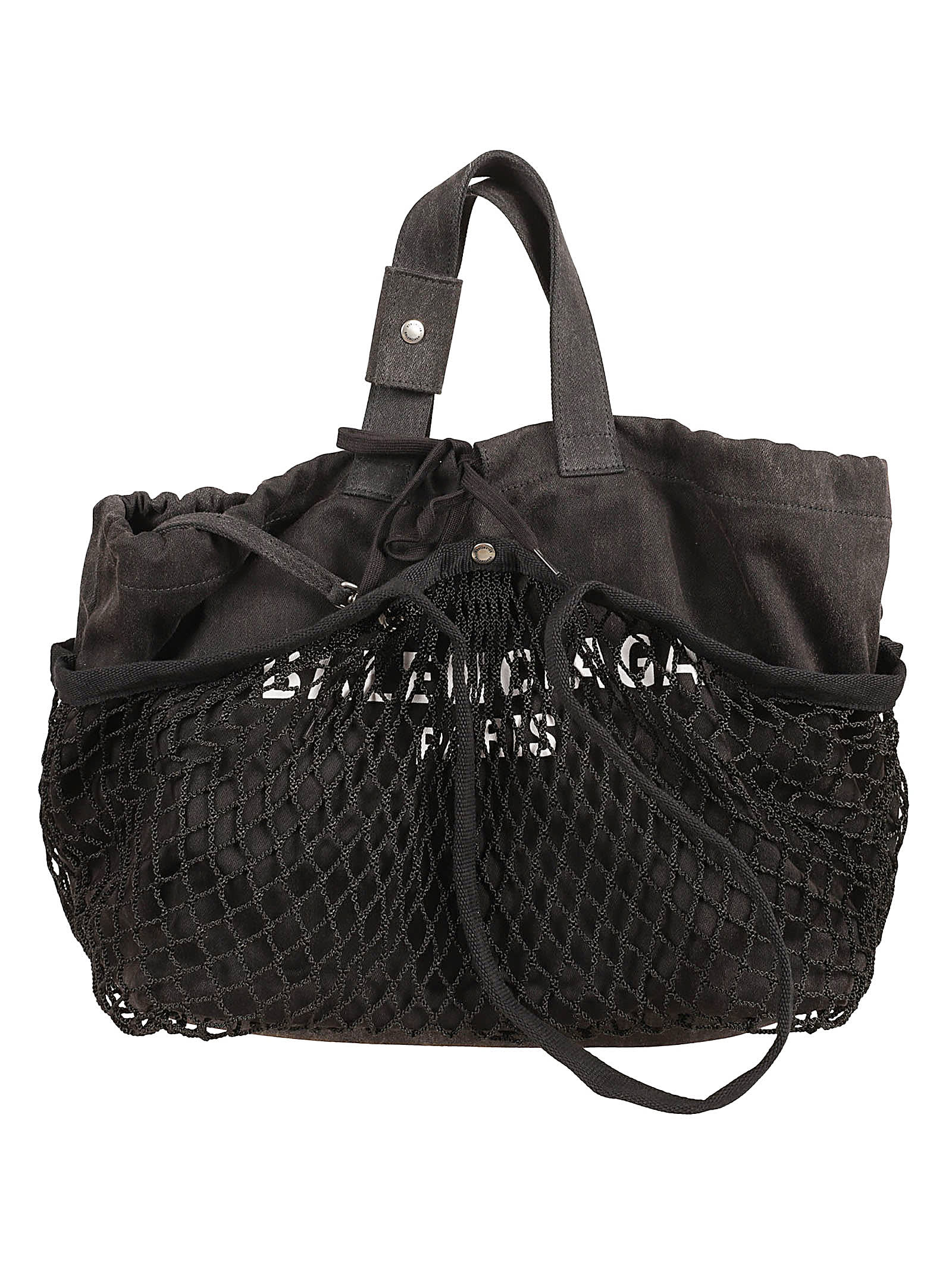 【送料&関税込】Balenciaga Logo Mesh Tote Balenciaga Logo Mesh Tote In Black/white | ModeSens