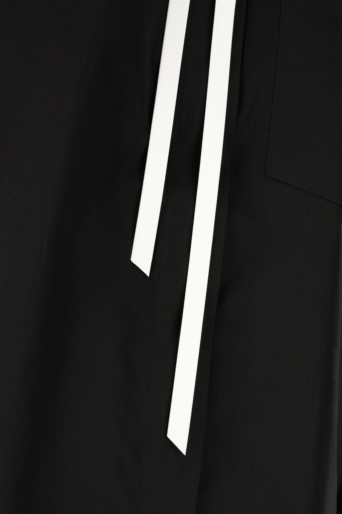 Shop Sportmax Black Poplin Shirt In Nero