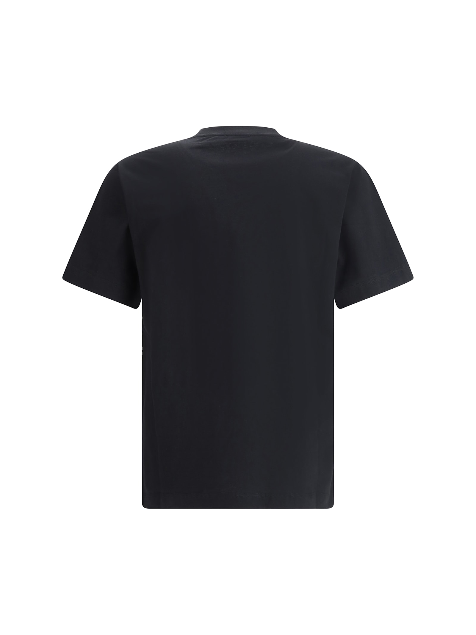 Shop Burberry Logoed T-shirt In Black