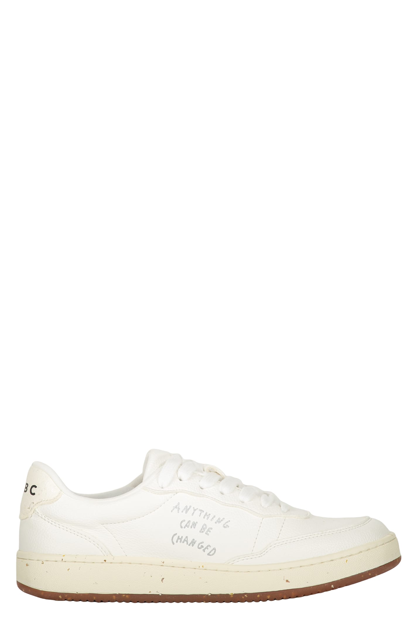 Acbc Minimalist White Sneakers With Details In White