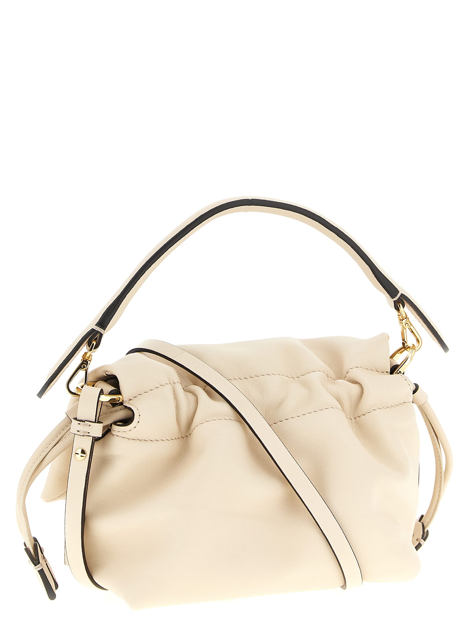 Fendi Mamma Baguette Small Handbag In White