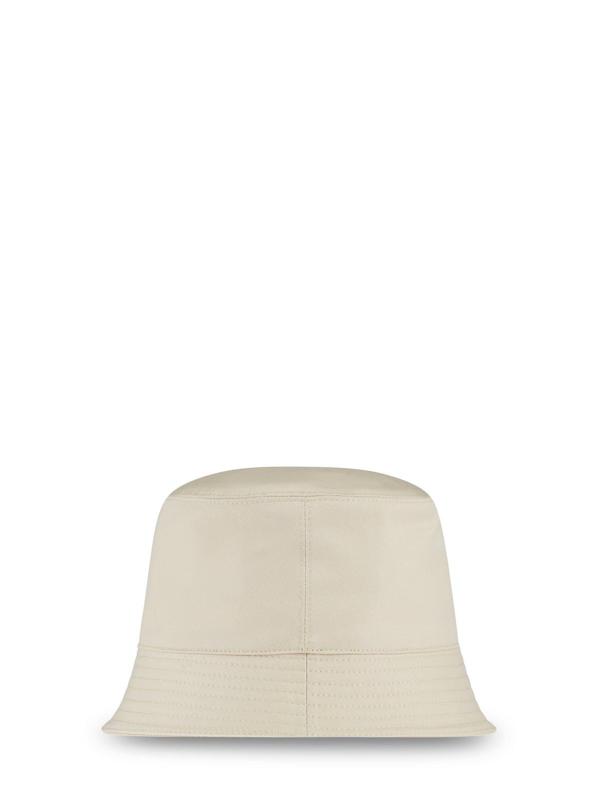 Shop Marni Logo Embroidered Twill Bucket Hat