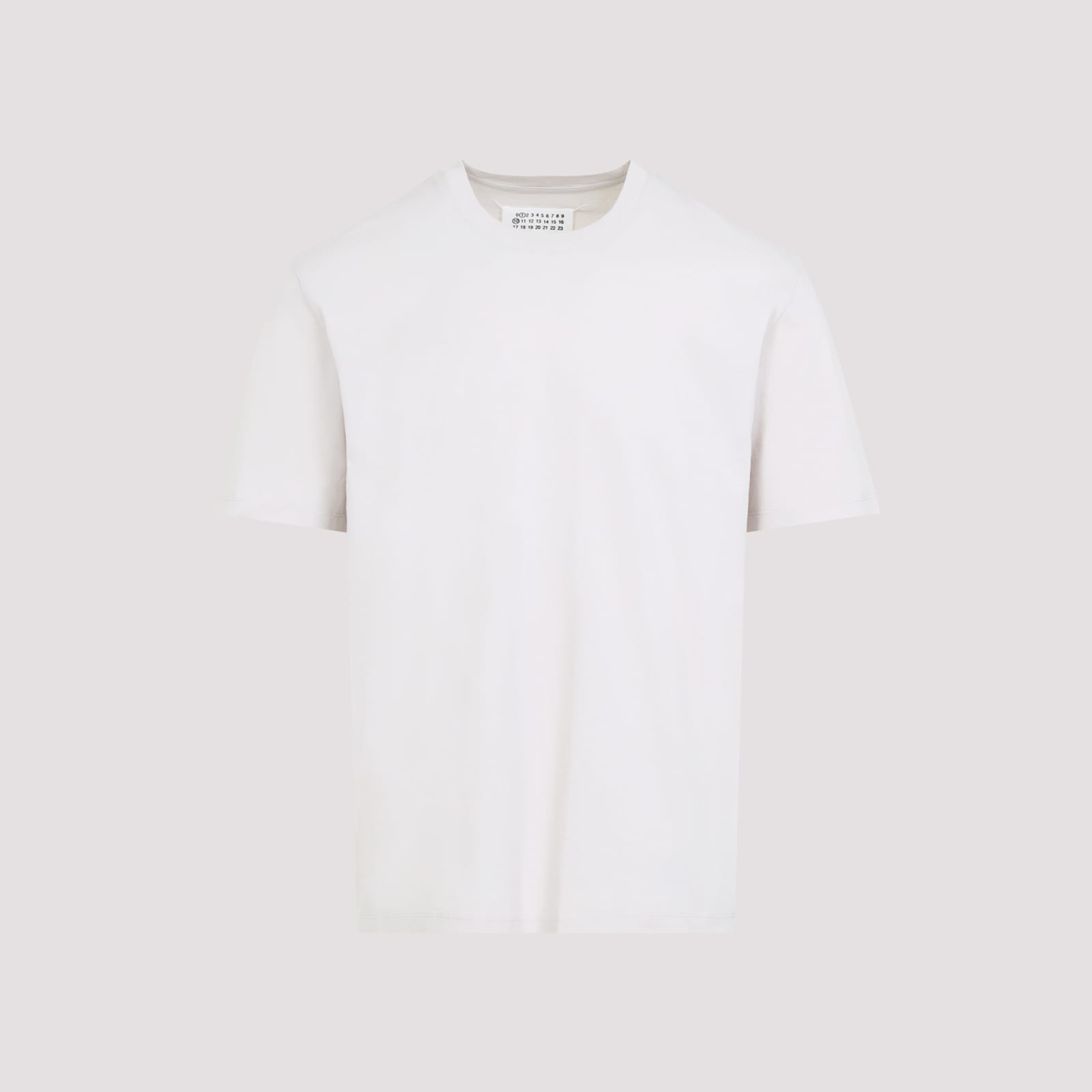 Maison Margiela 3 Pack White Cotton T-shirt In Shades Of Ecru