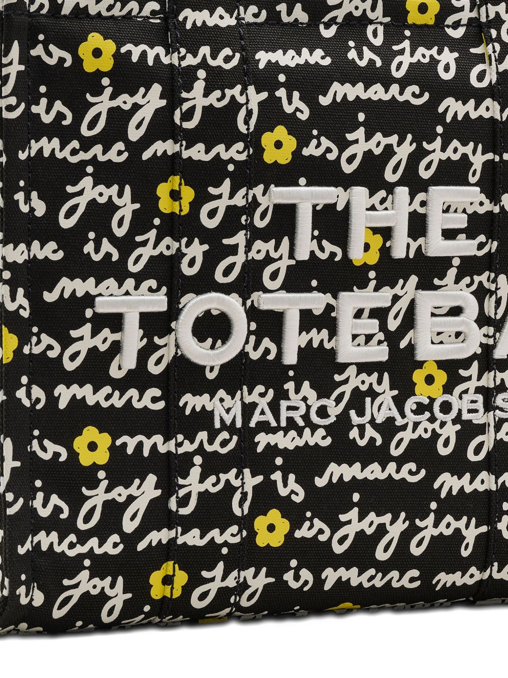 Marc Jacobs The Joy Canvas Medium Tote Bag In Black