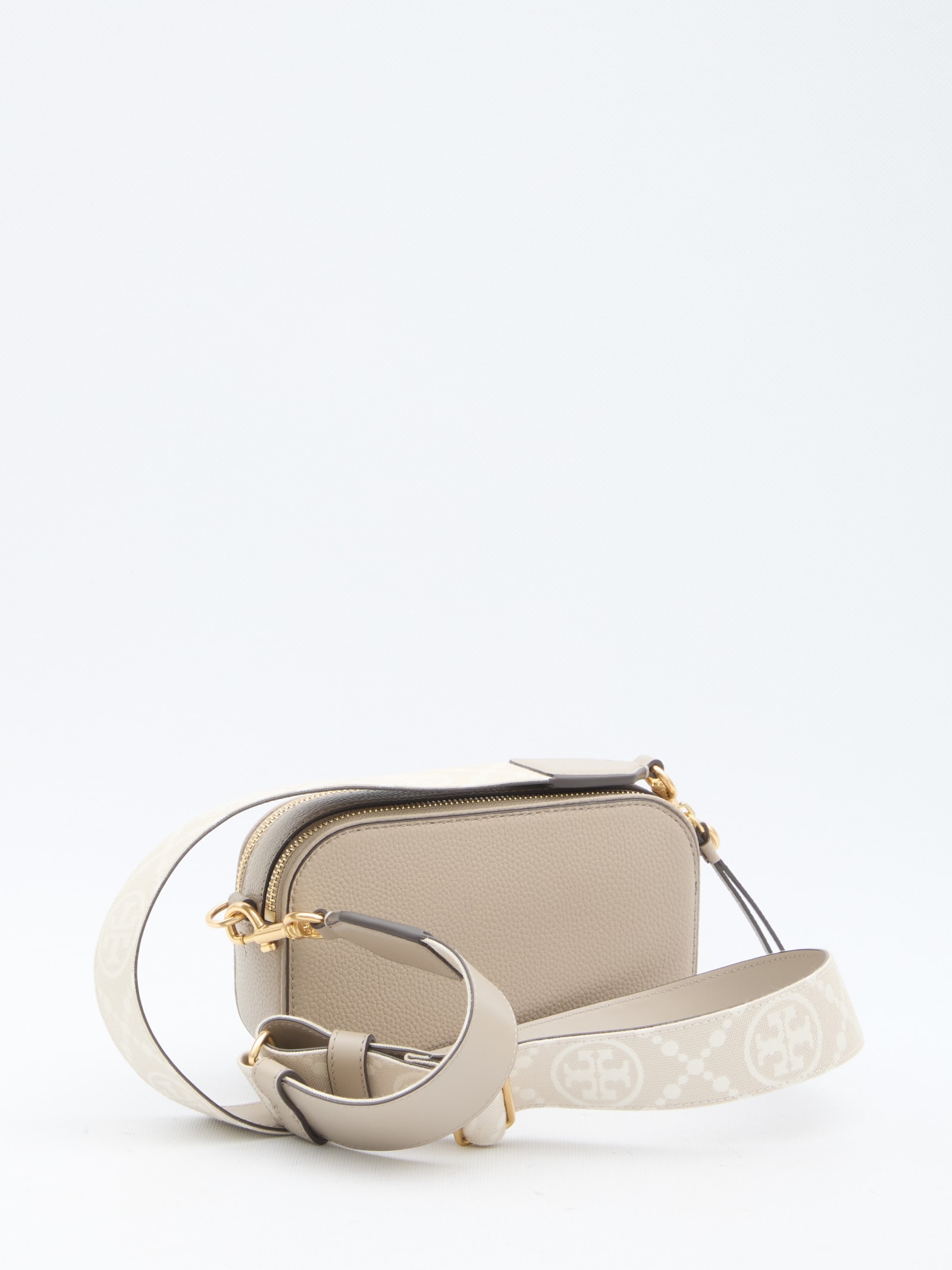 Shop Tory Burch Miller Mini Bag In Beige