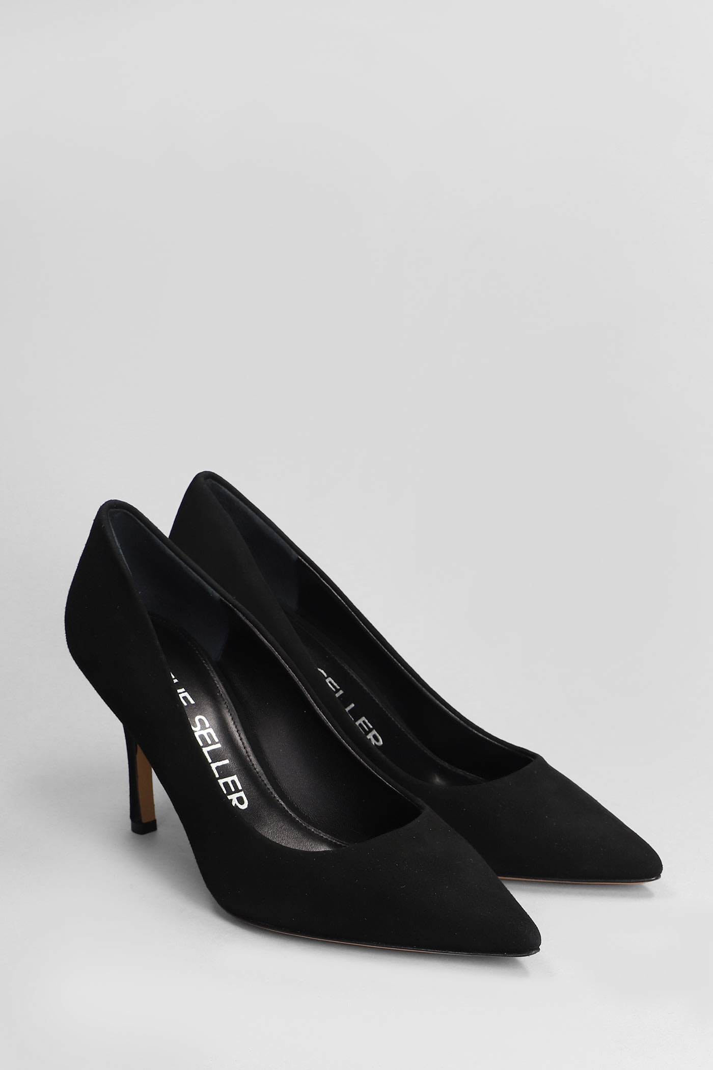 Shop The Seller Pumps In Black Suede