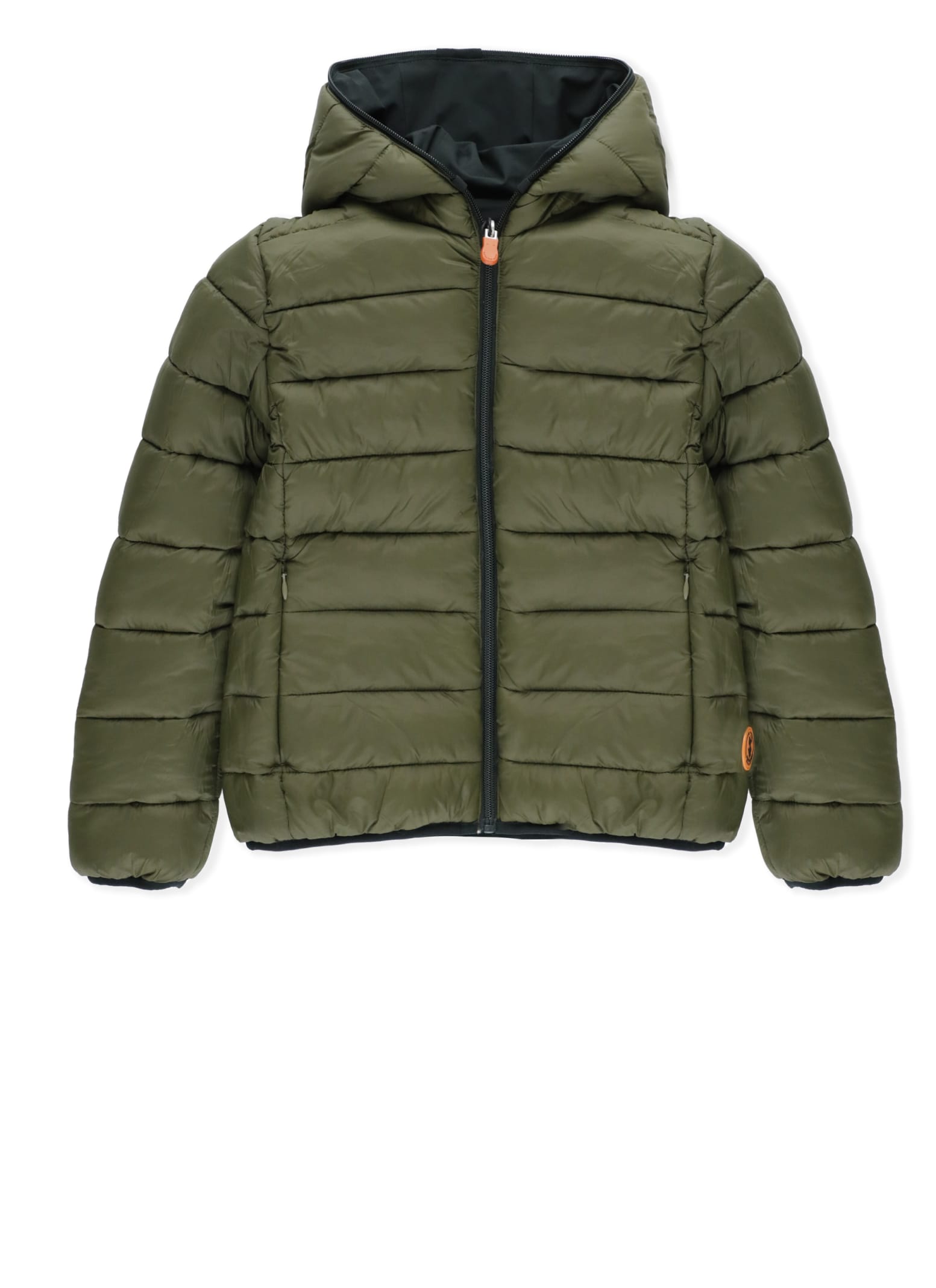 Shop Save The Duck Oliver Reversible Padded Jacket In Green Black