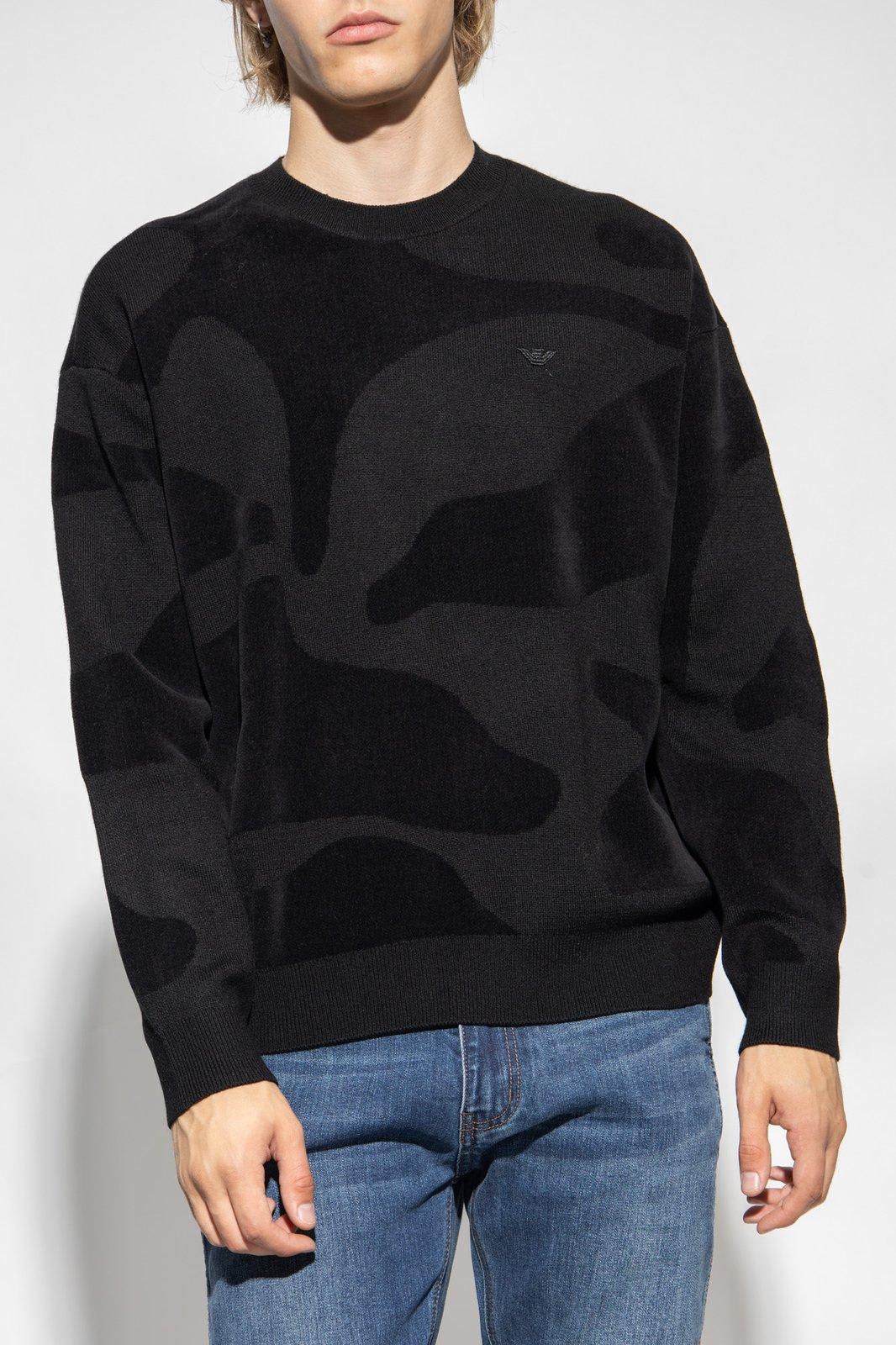 Shop Emporio Armani Sweater With Logo