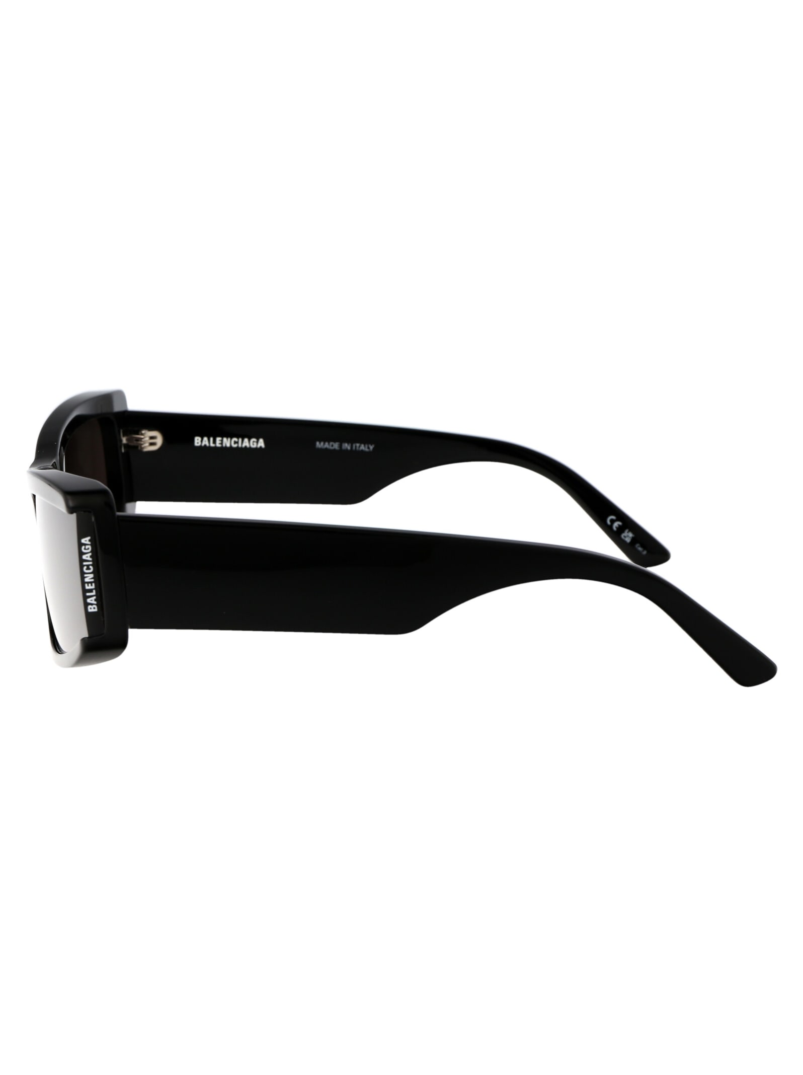 Shop Balenciaga Bb0301s Sunglasses In 001 Black Black Grey