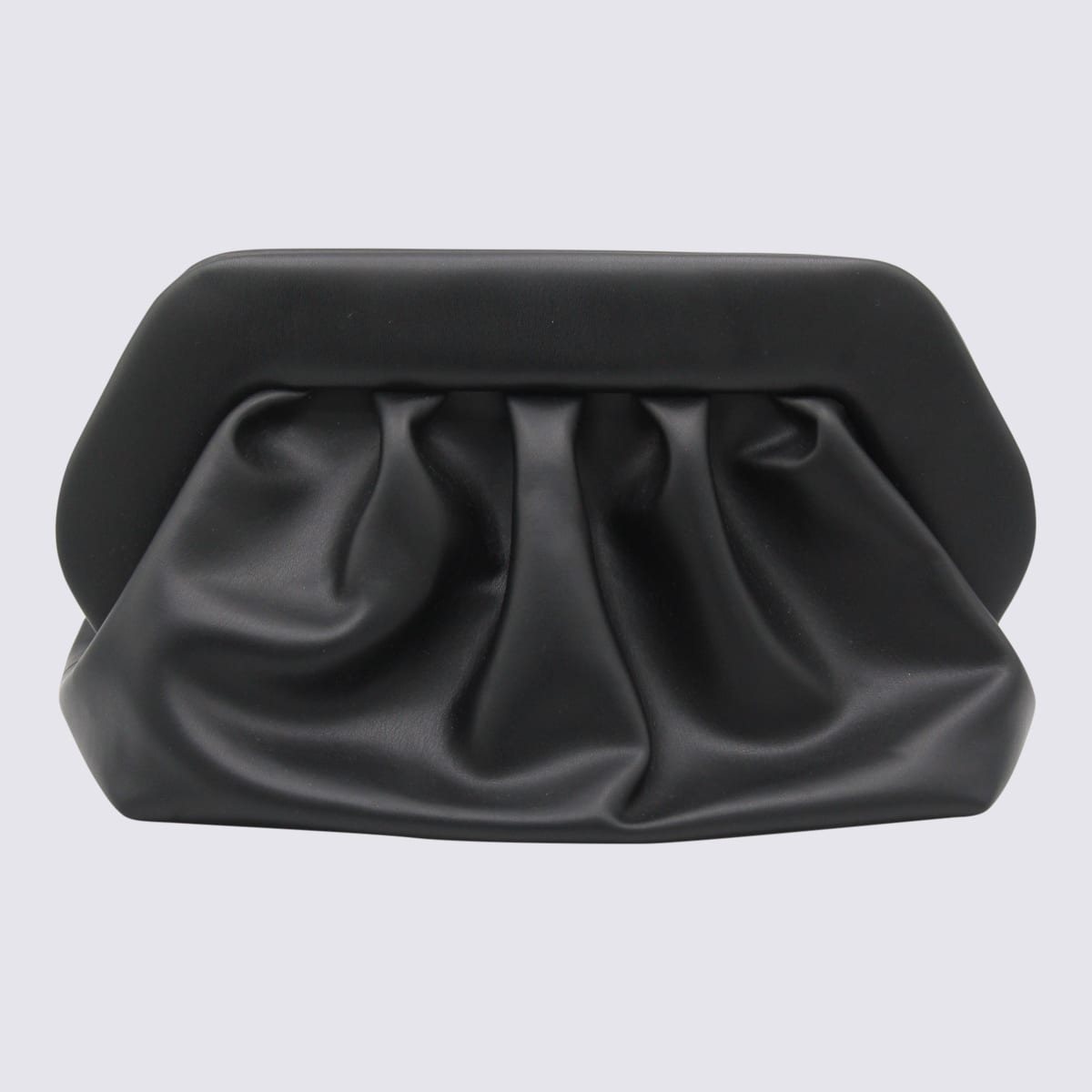 Themoirè Black Tia Clutches In Black