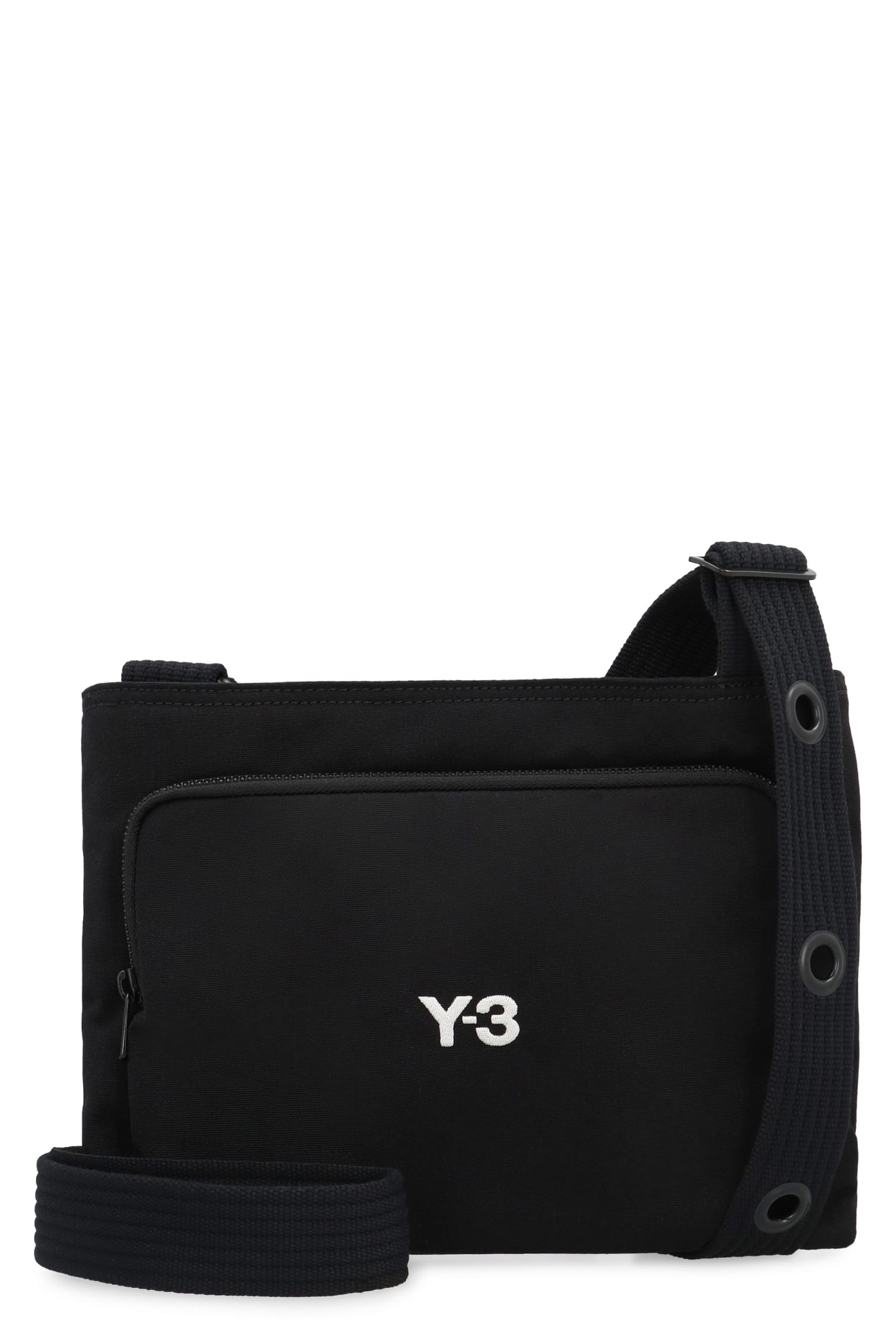 Shop Y-3 Sacoche Fabric Shoulder Bag In Black