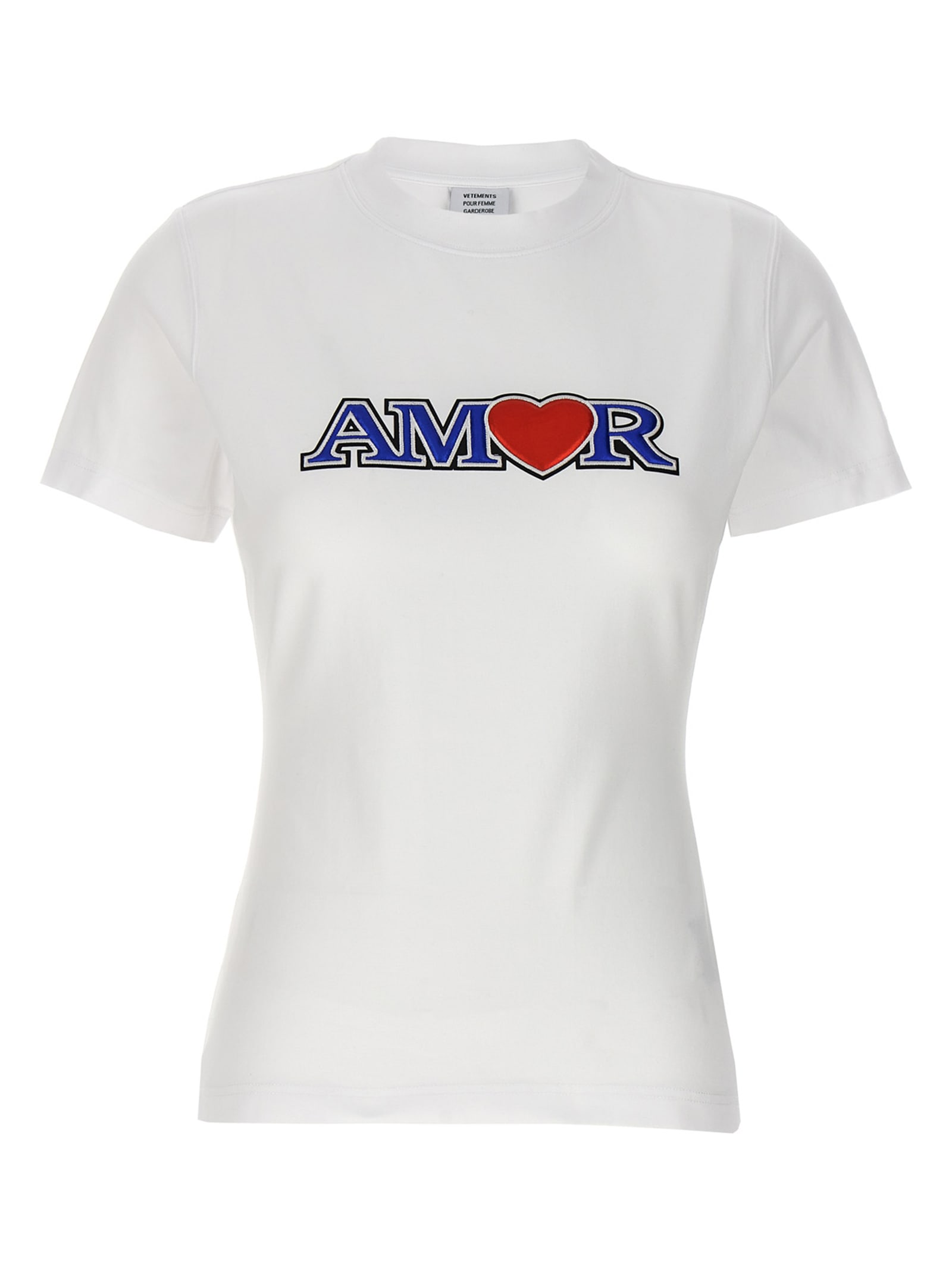 国内発送☆VETEMENTS☆AMOR T-SHIRT/WHITE Vetements Amor T-shirt White | ModeSens