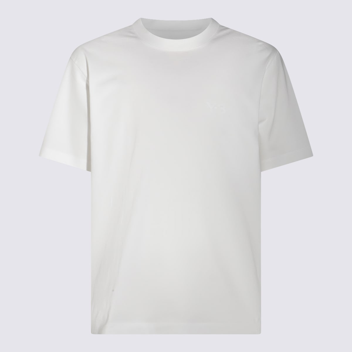 Y-3 Logo Cotton T-shirt In White