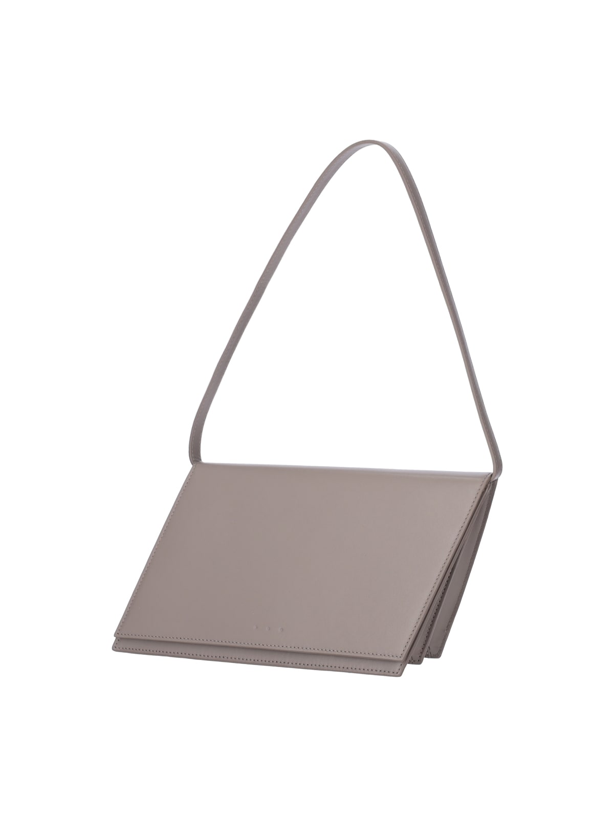 Shop Aesther Ekme Angle Accordion Shoulder Bag In Gray