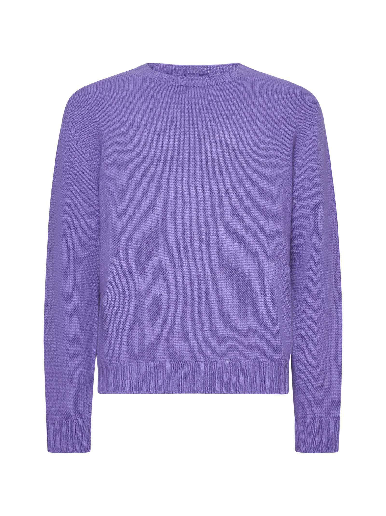 Shop Palm Angels Sweater In Violet Light Lime