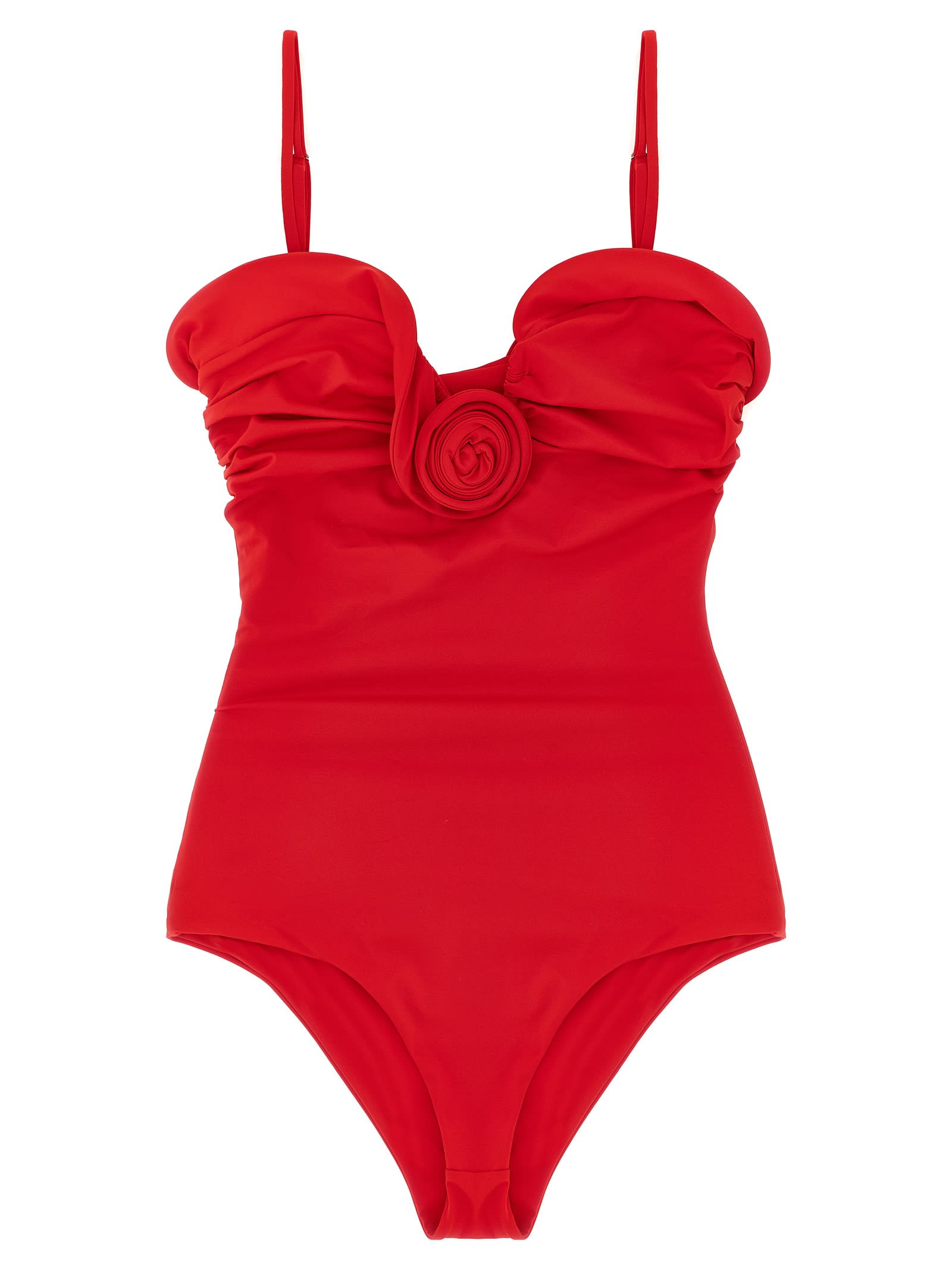 Magda Butrym Swimsuit 07 One-piece Swimsuit In Red