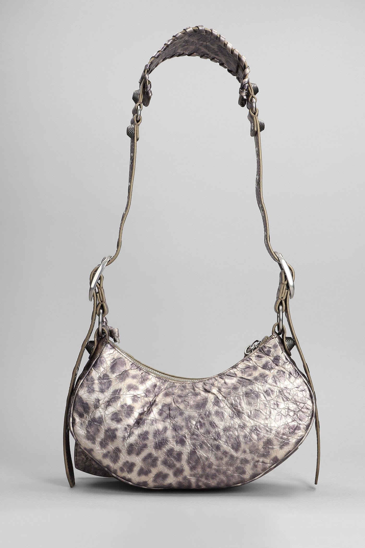 Balenciaga Le Cagole Xs Shoulder Bag In Bronze Leather In Brown