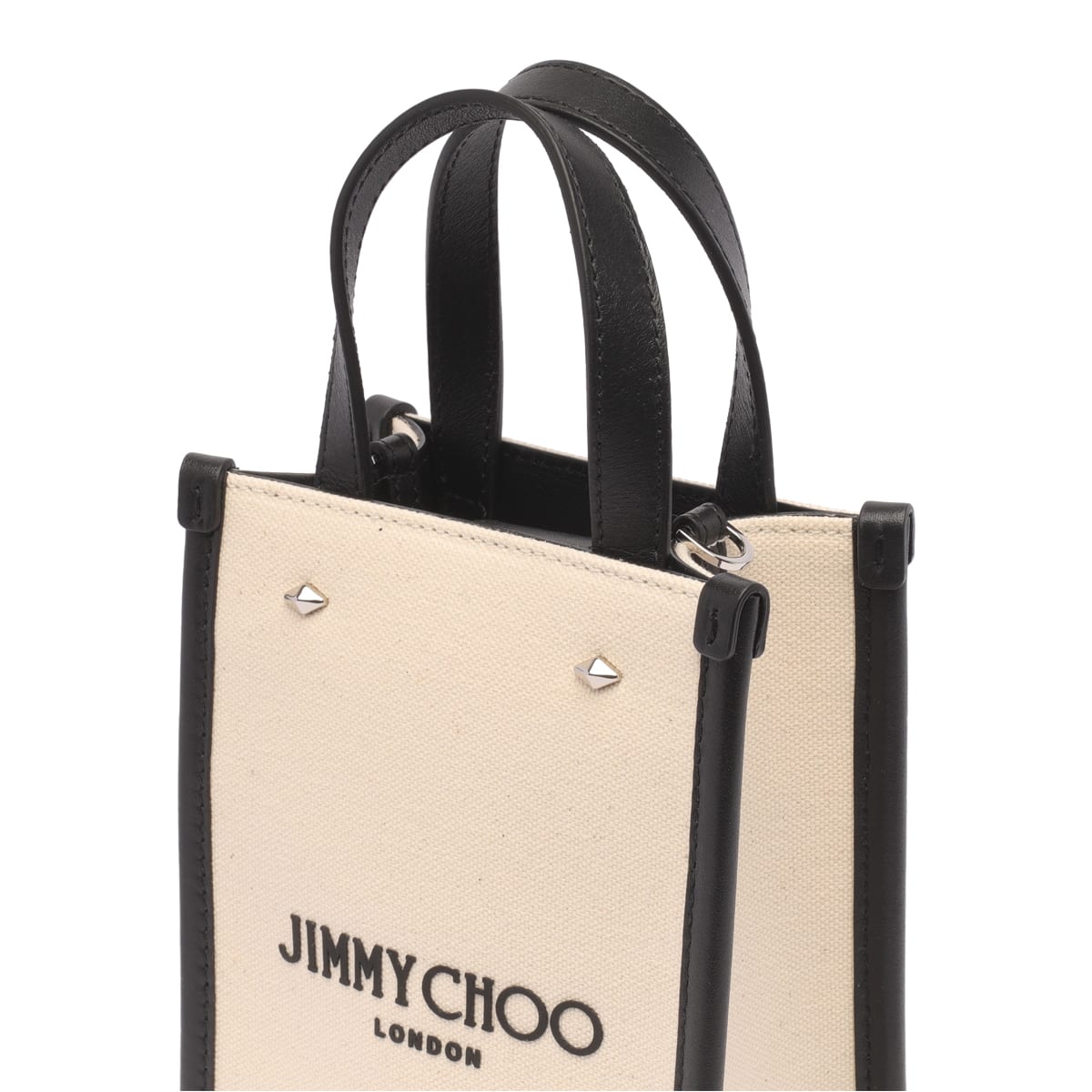Shop Jimmy Choo Mini N/s Tote In Beige