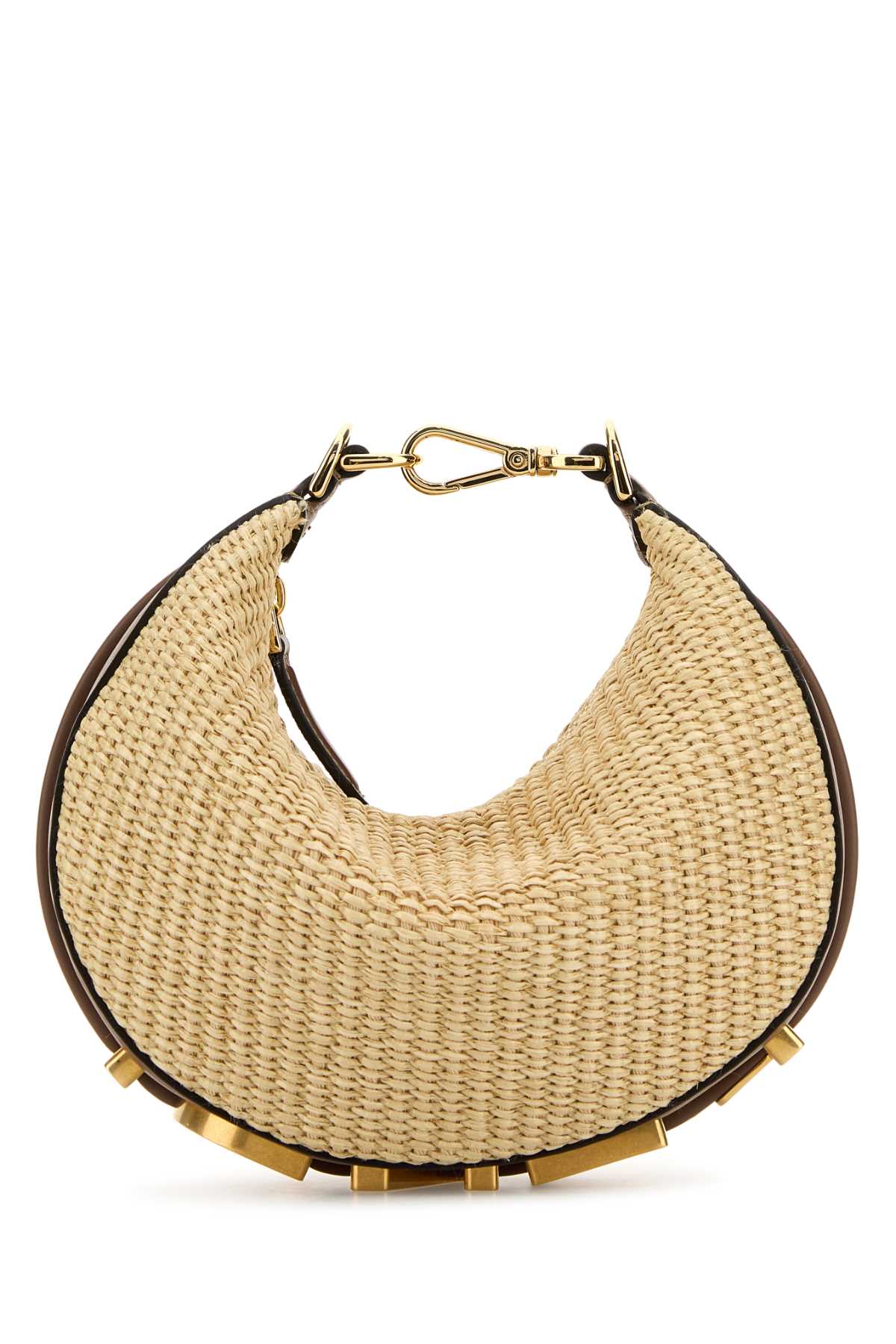 Raffia Mini Fendigraphy Handbag