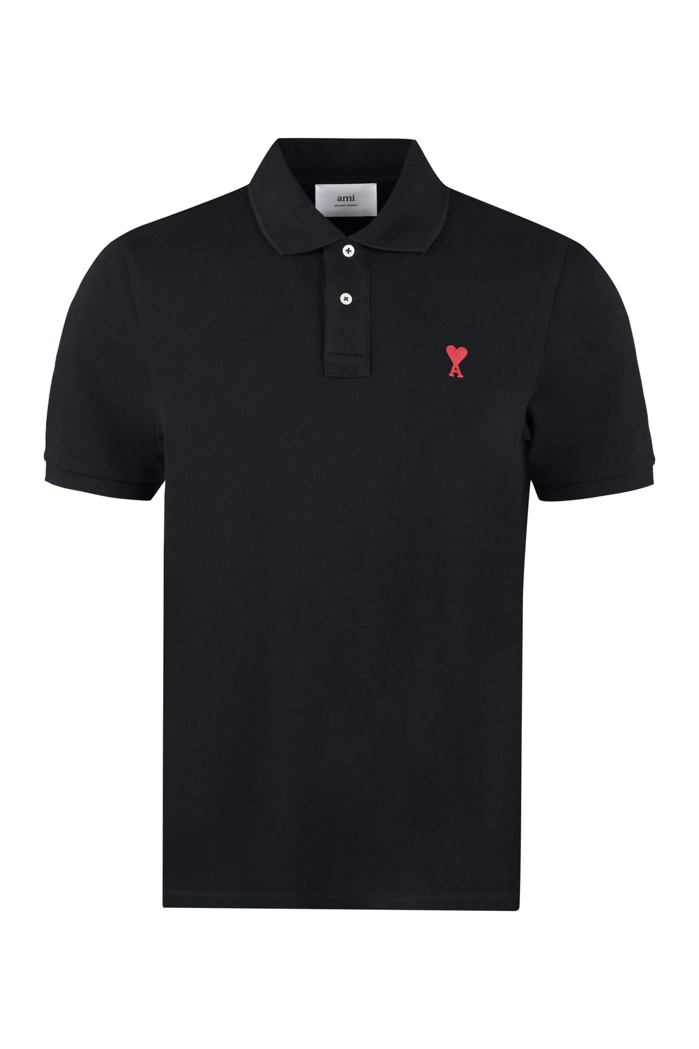 Ami Alexandre Mattiussi Cotton Piqué Polo Shirt