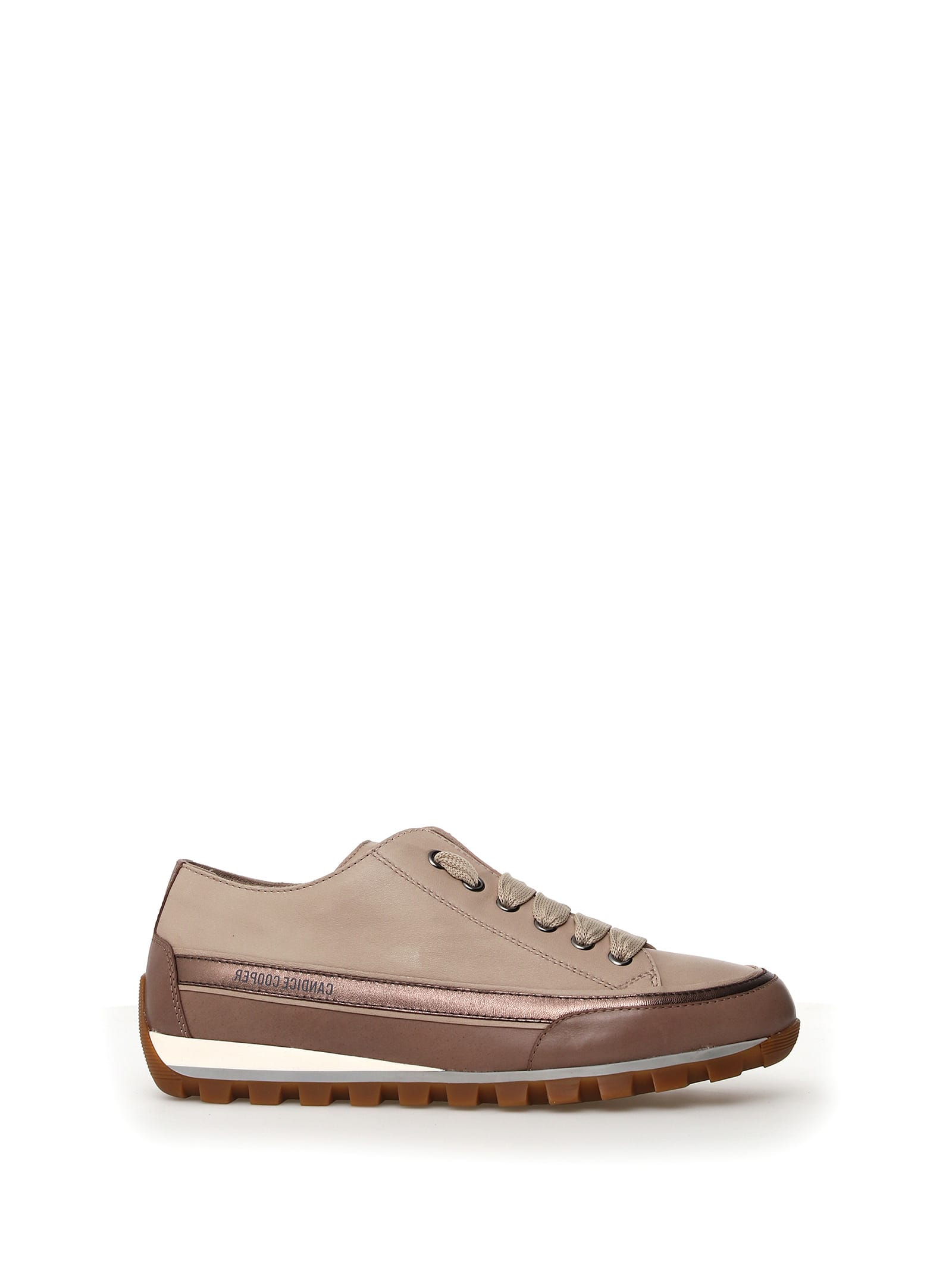 Shop Candice Cooper Beige Nappa Sneaker