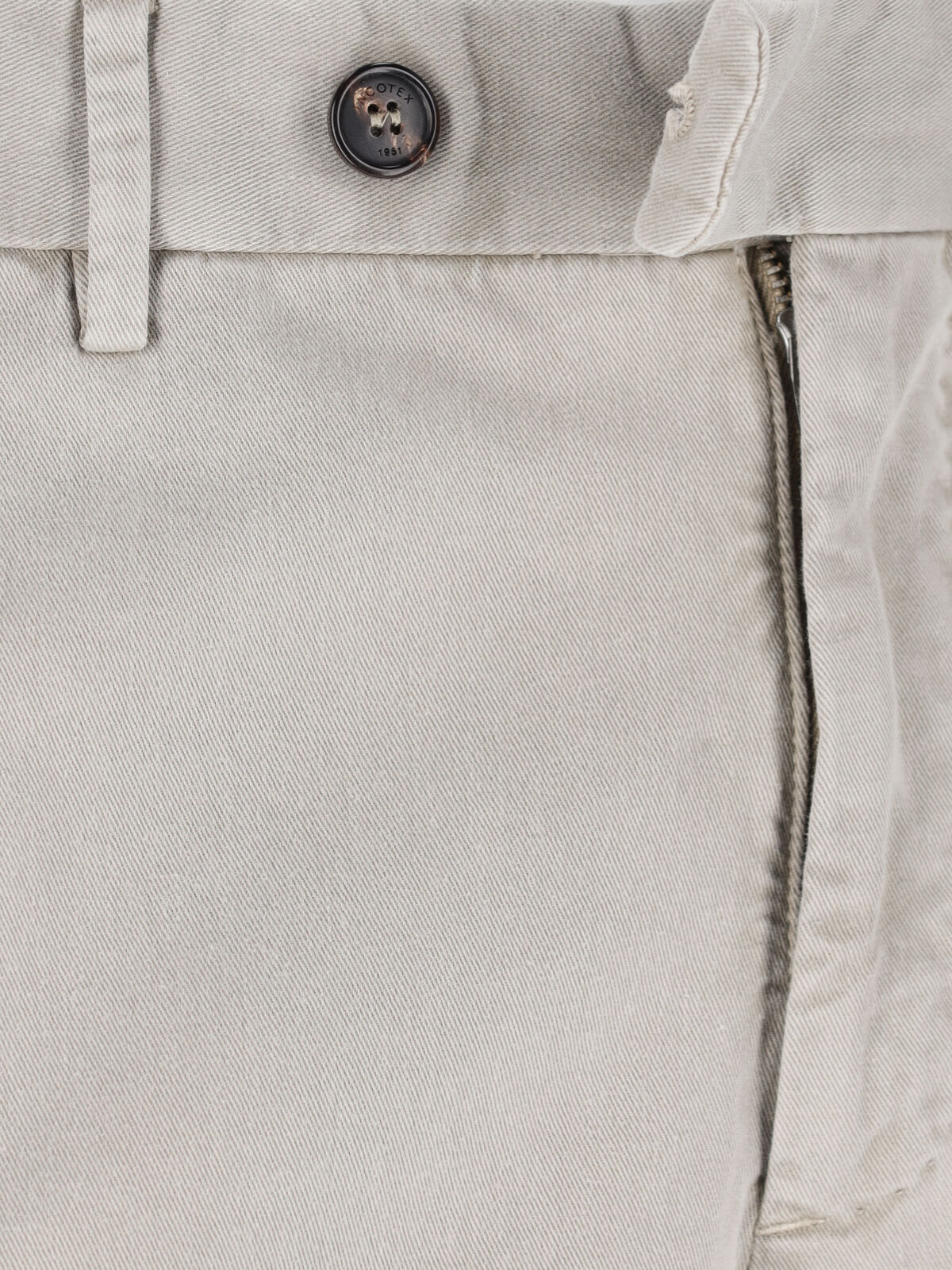 Incotex High-waisted Beige Chino Pants With Straight Leg Design In Beige