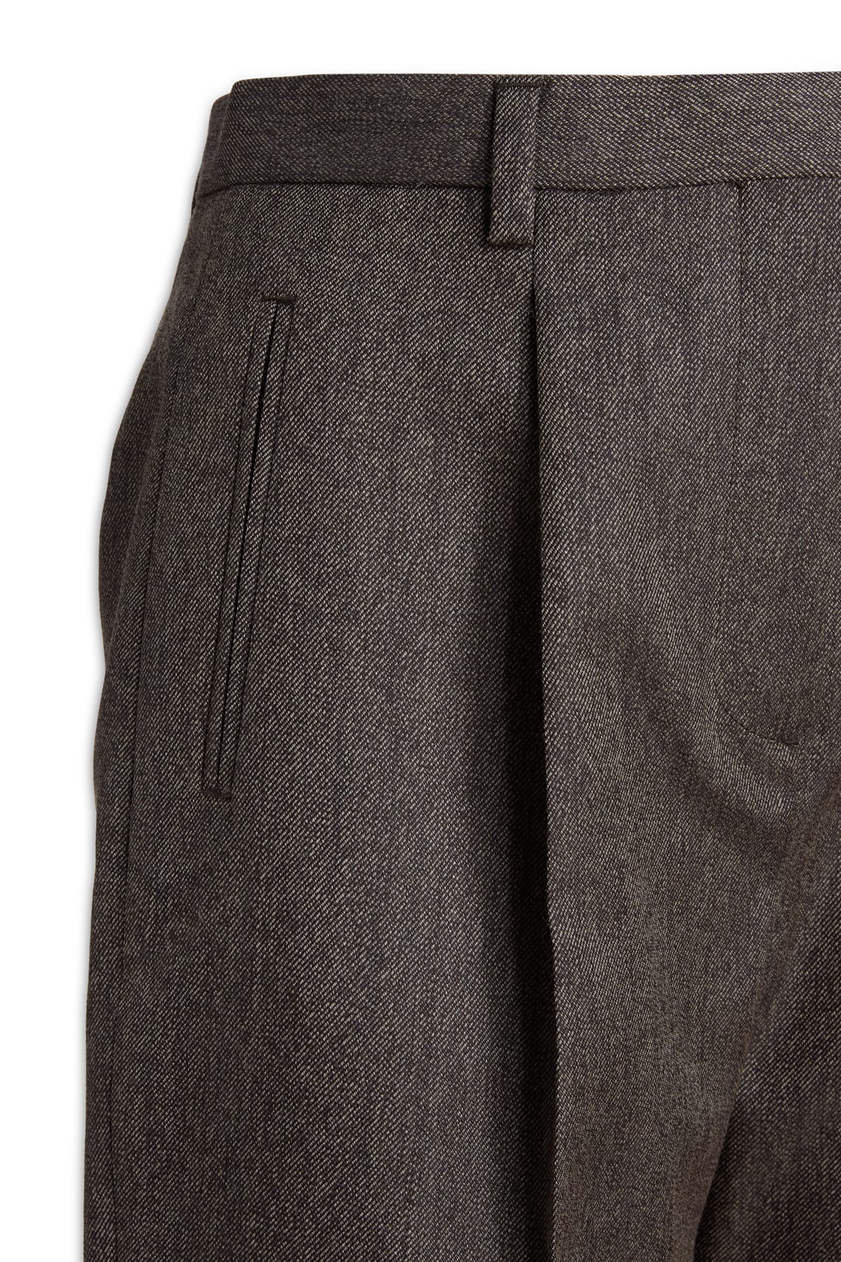 Tory Burch Trousers Belt Loops Cotton Blend In 021