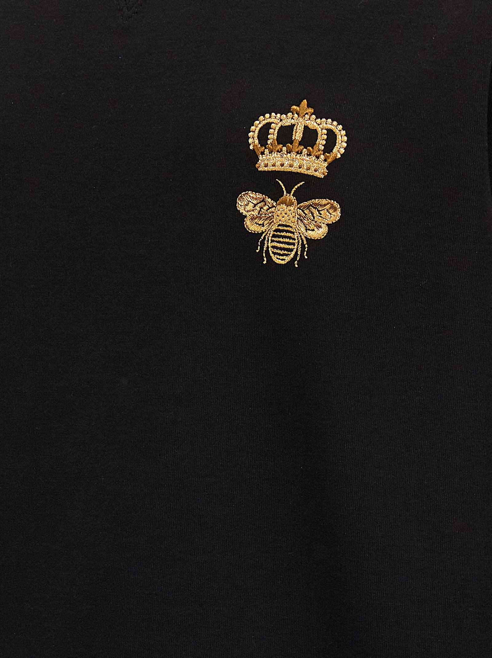 Dolce & Gabbana Essential Sweatshirt Black In Black
