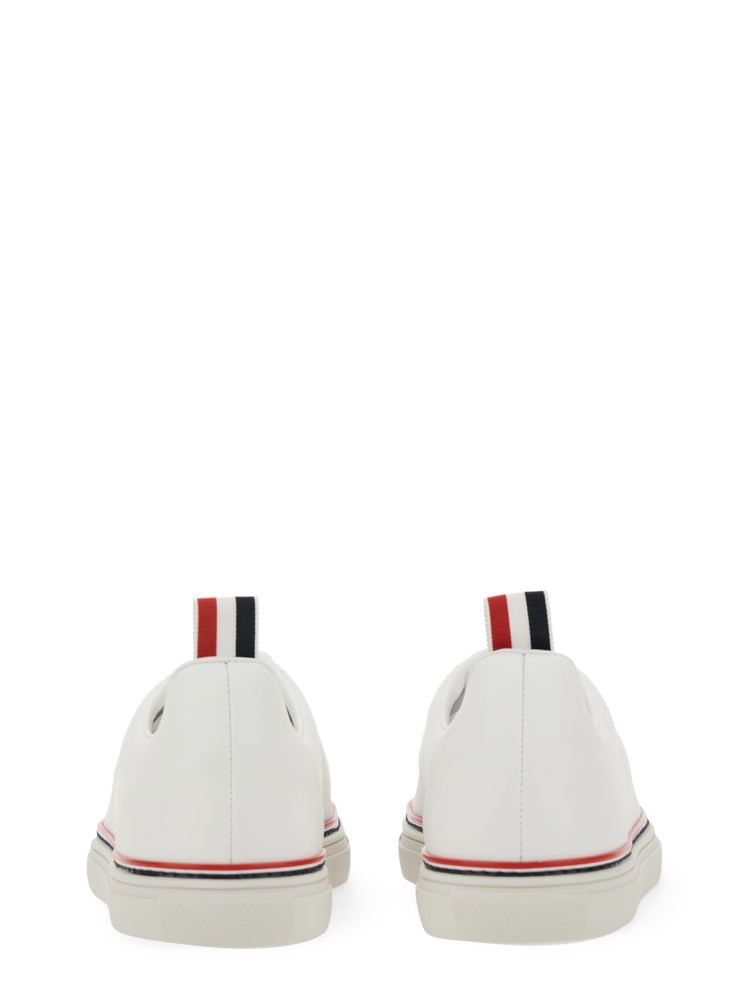 Shop Thom Browne - Heritage Low-top Sneakers In White