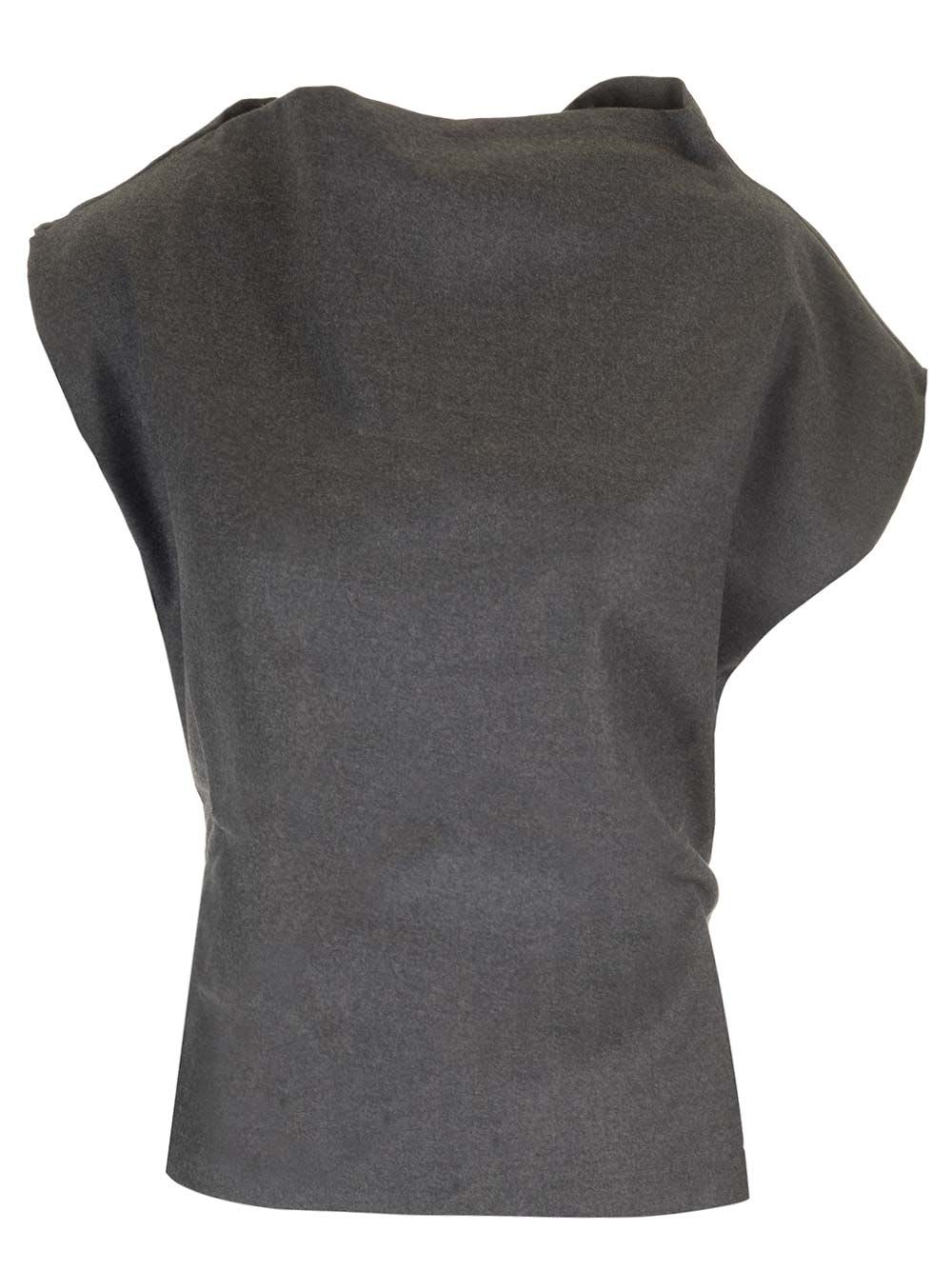 Shop Barena Venezia Marsal Top In Grey