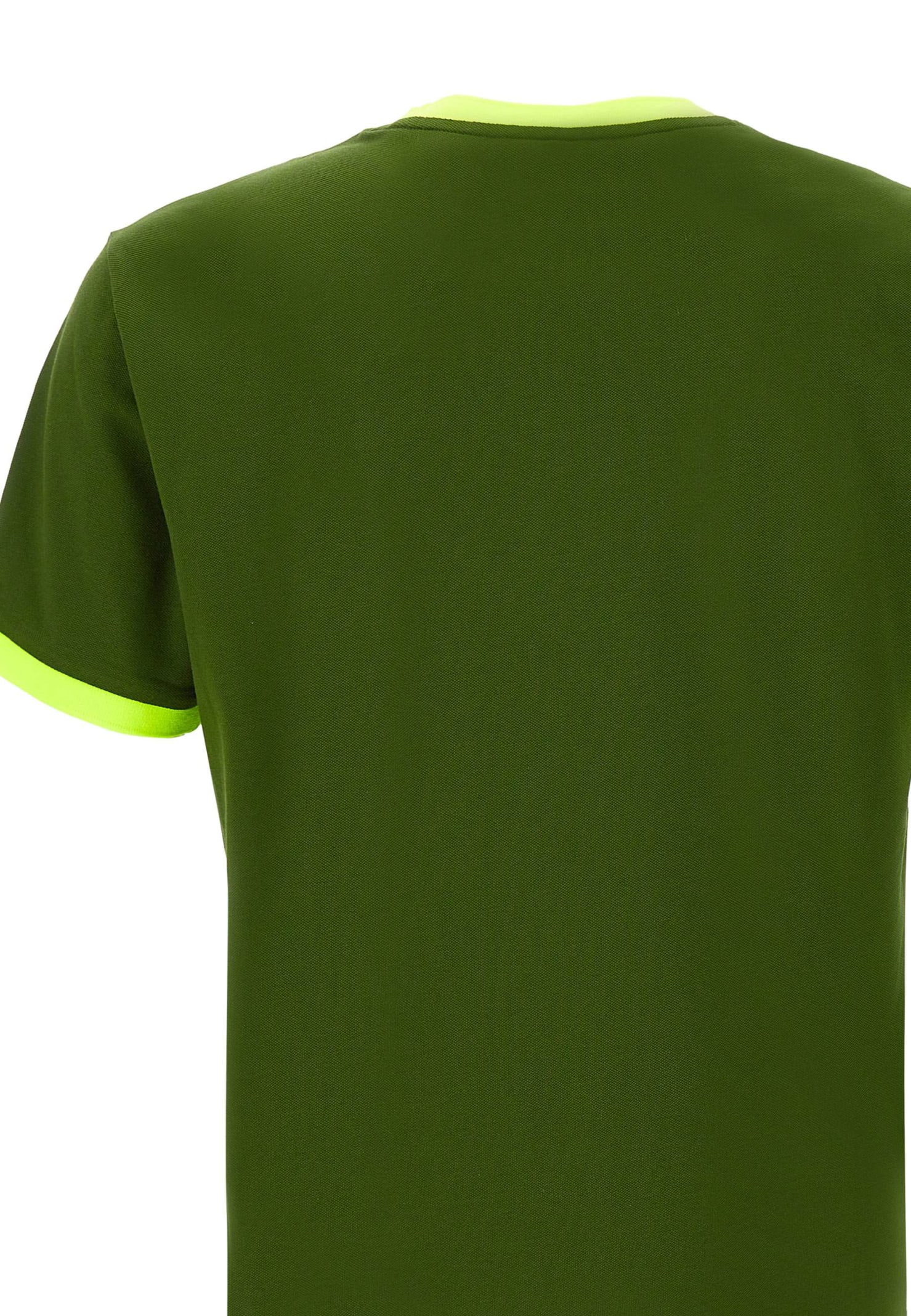 Shop Sun 68 Fluo Logocotton T-shirt In Green