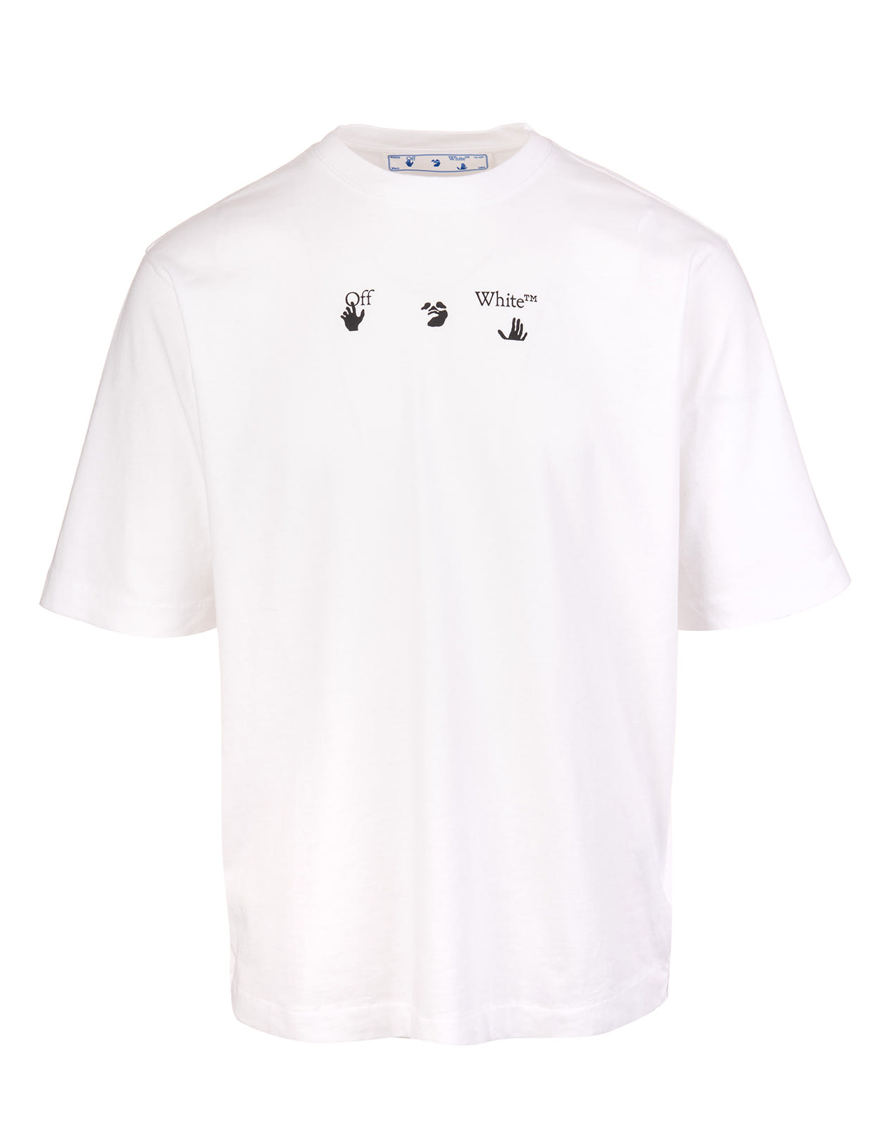 Off-White White Logo Print T-shirt Man