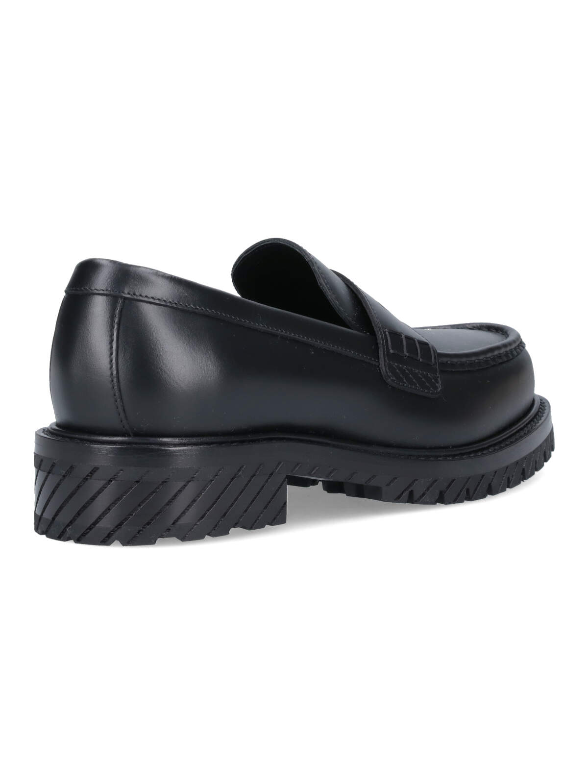 Shop Off-white Military Loafers In Nero