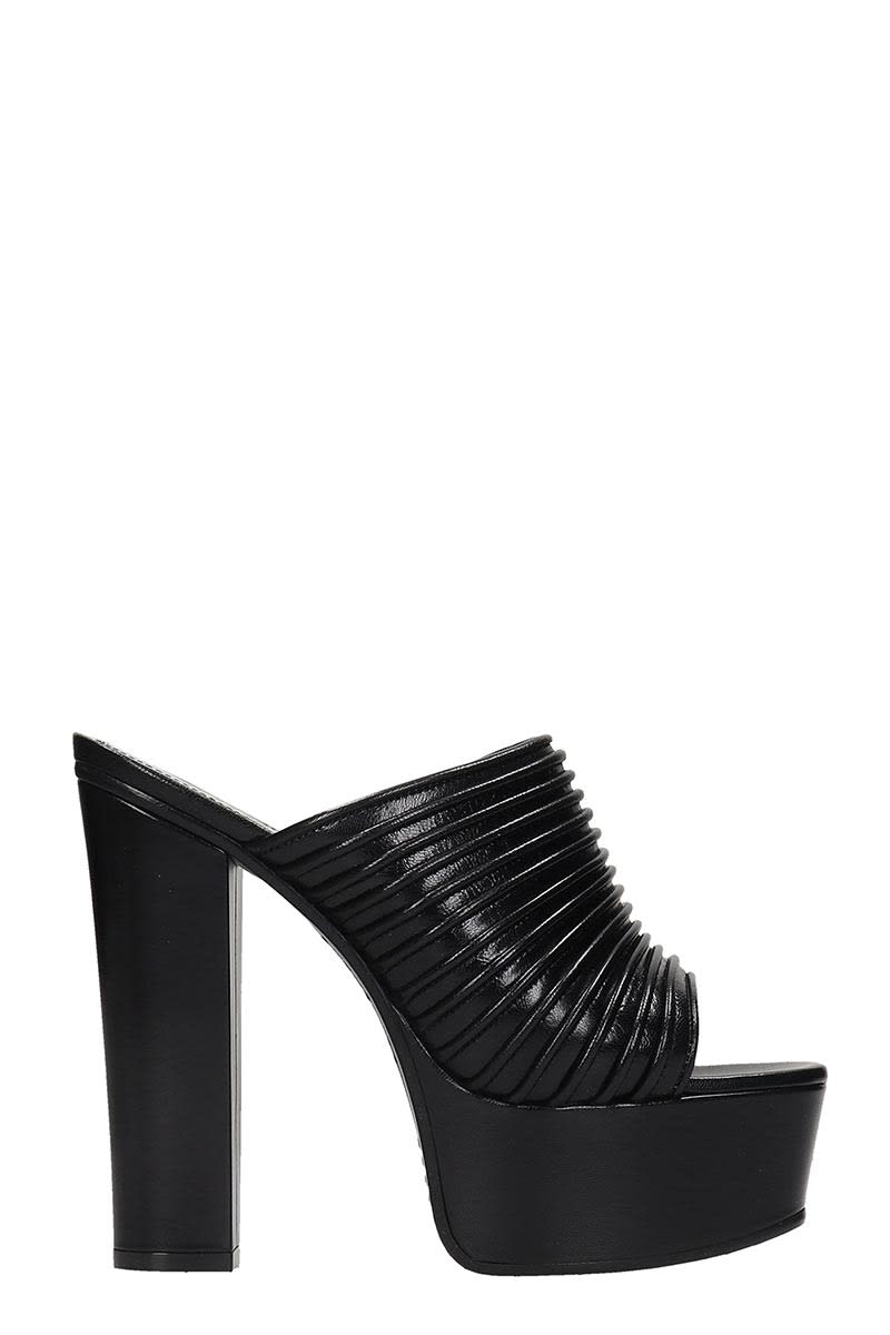 GIVENCHY LOOK BOOK SANDALS IN BLACK LEATHER,11332593