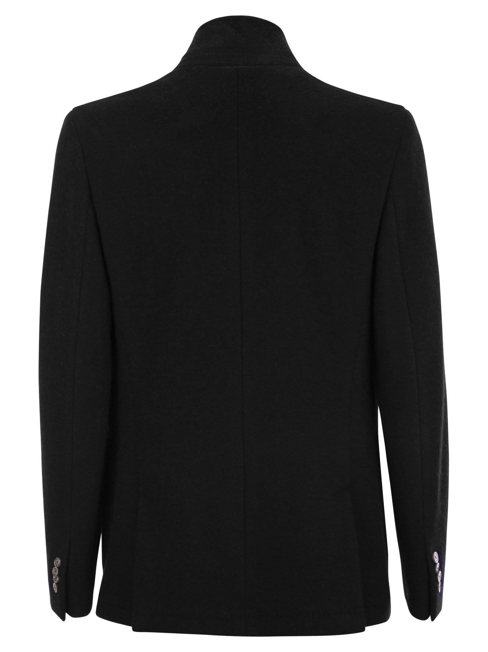 Fedeli Men's Cashmere Reversible Sport Coat In Black