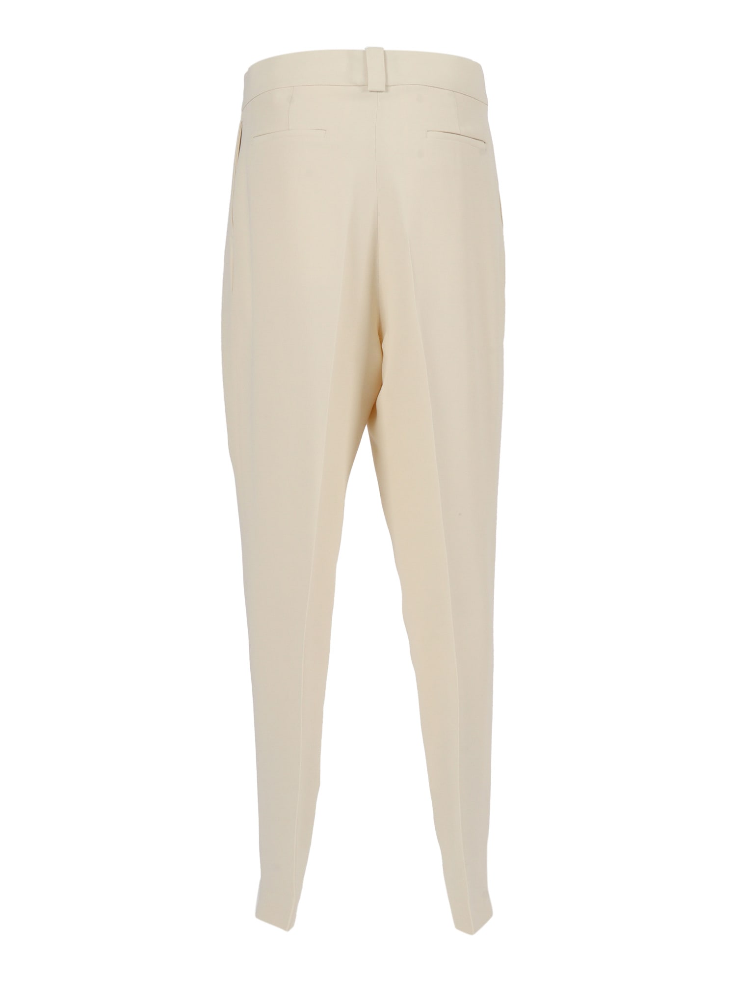 Fabiana Filippi Cady Pleated Trousers In White