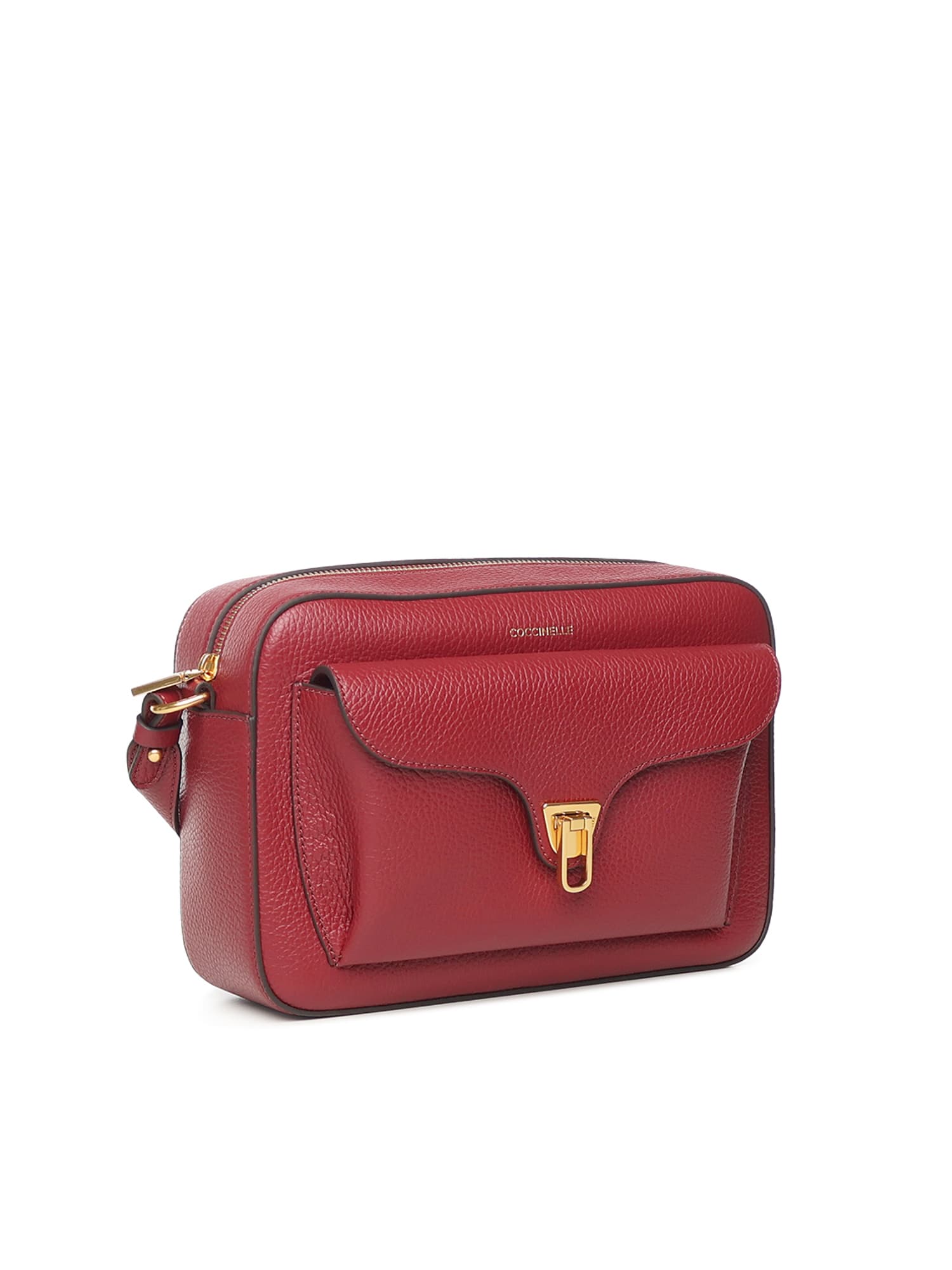 Coccinelle Front-pocket Shoulder Bag In Red