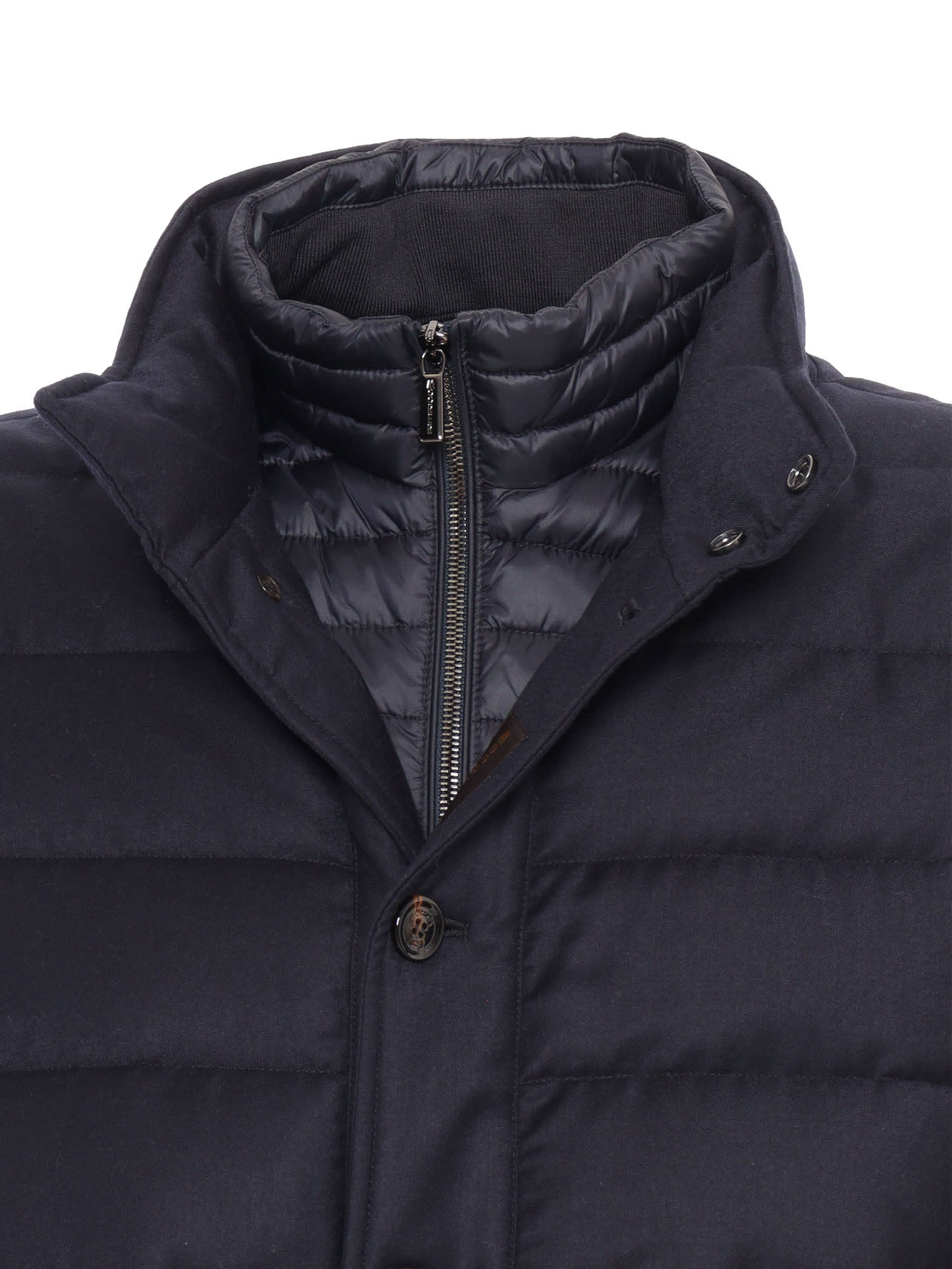 Shop Moorer Calegari-l Jacket In Blue