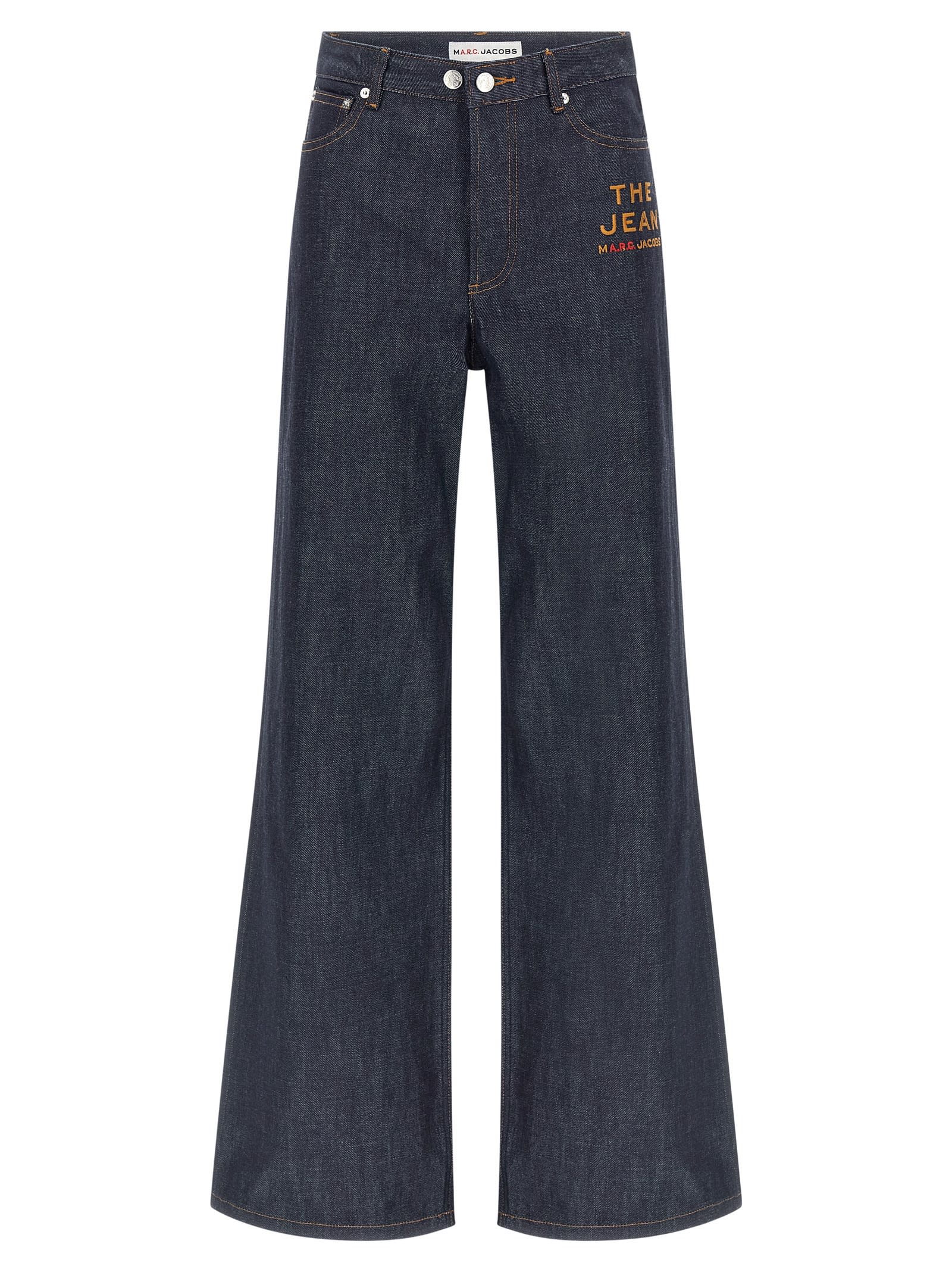 Apc Wide-leg Rigid Denim Jeans With Contrast Stitching In Black