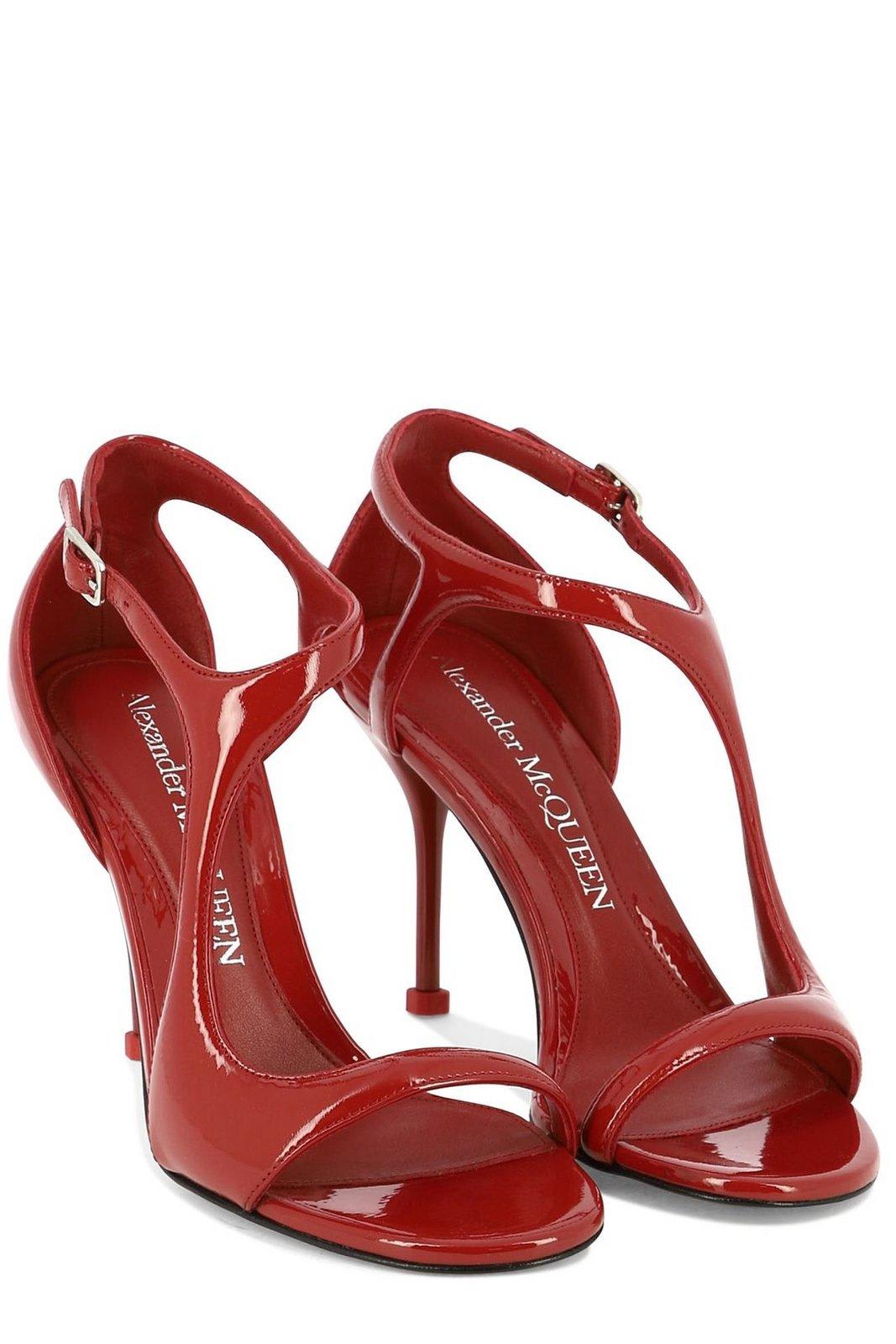 Shop Alexander Mcqueen Extra Soft Sandals In Red