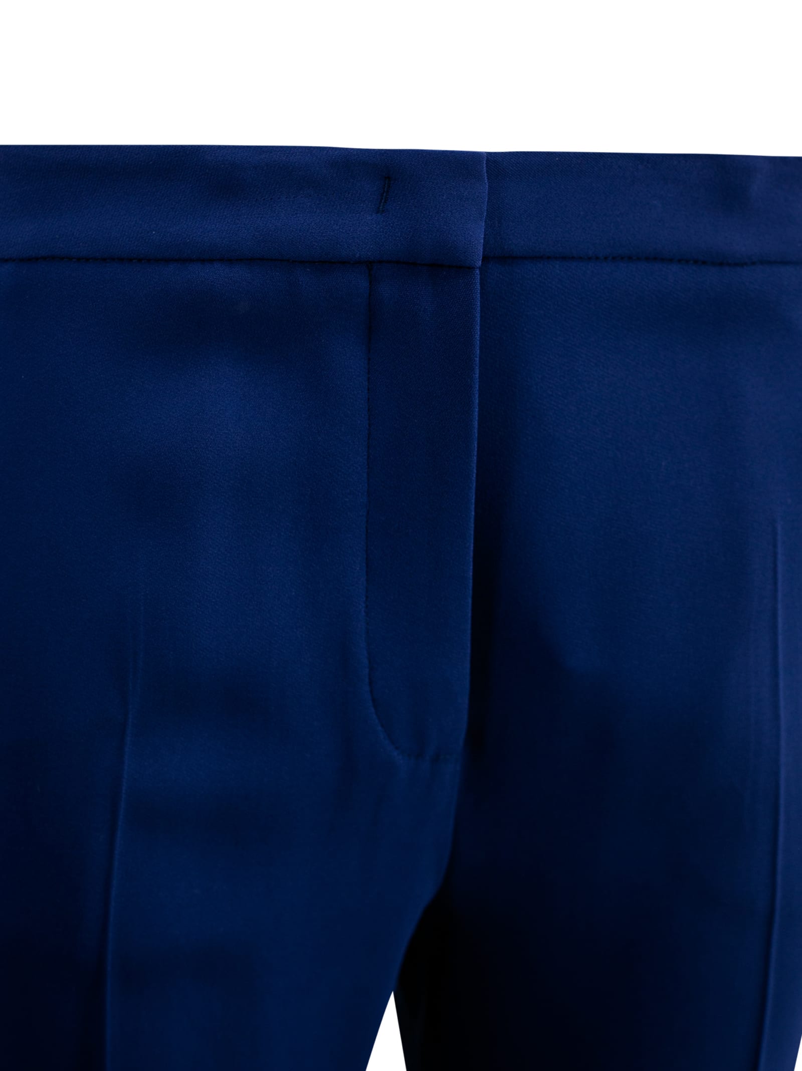Shop Etro Trousers With An Ironed Pleat In Blue