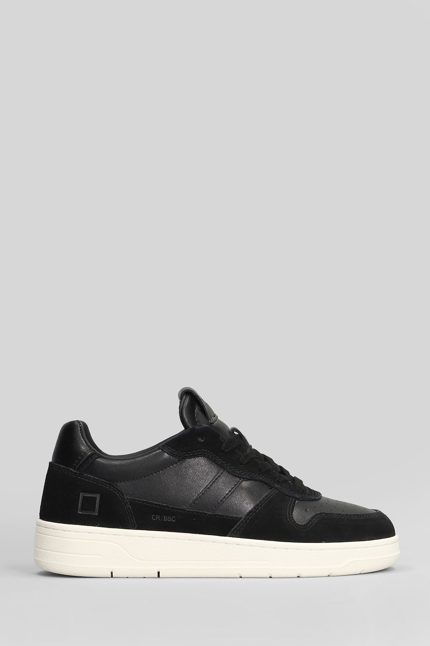 Date Court 2.0 Basic Sneakers In Black Suede And Leather In Animal Print